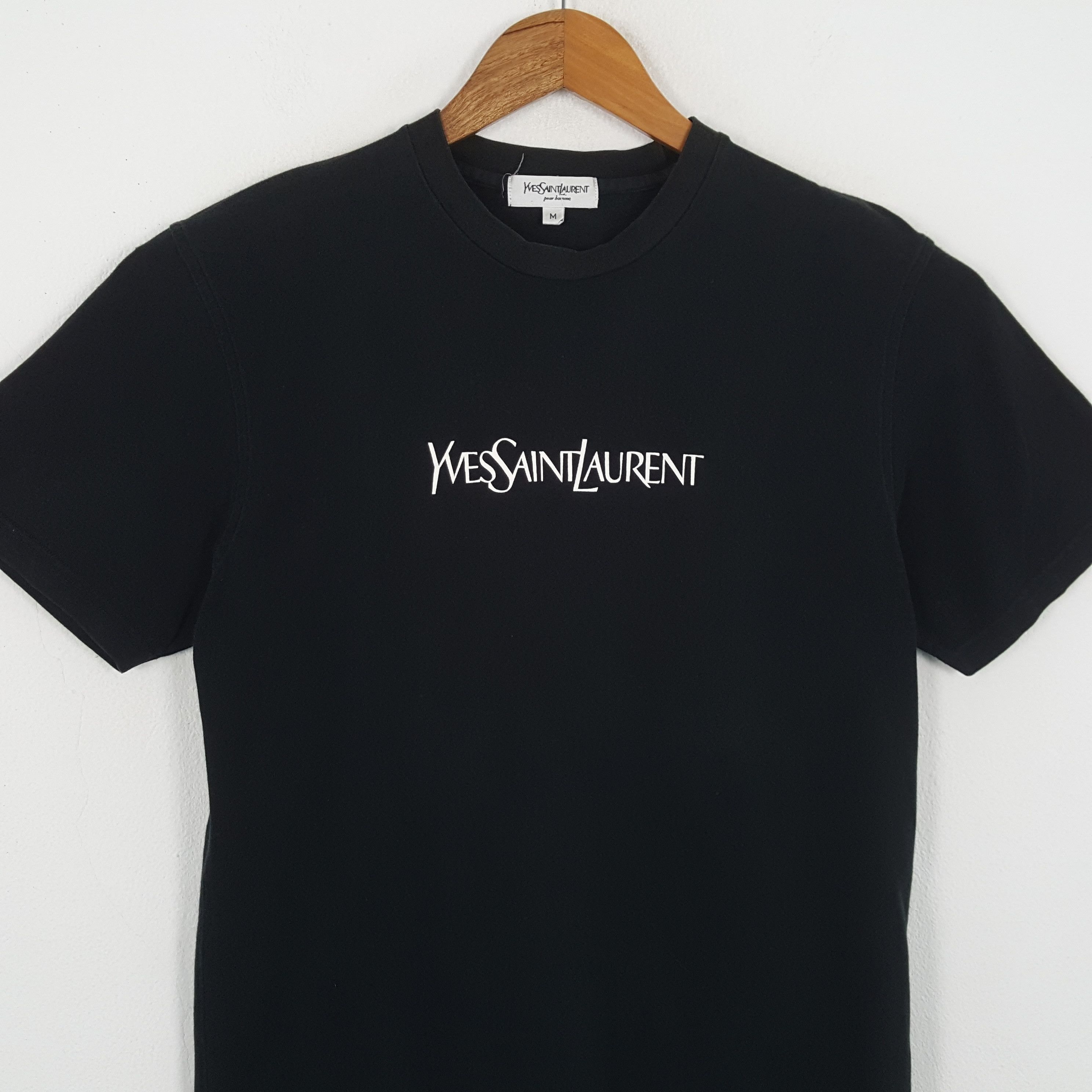 Vintage × Yves Saint Laurent Vintage YVES SAINT LAURENT Italian Brand T-Shirts Size US M / EU 48-50 / 2 - 2 Thumbnail