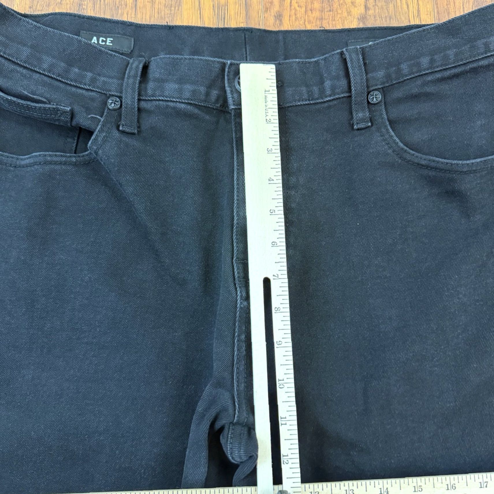 Affliction Affliction Jeans Mens 38 Straight Stretch Denim Mid Rise Ace Black 36x32 Vintage No Size US 38 / EU 54 - 4 Thumbnail