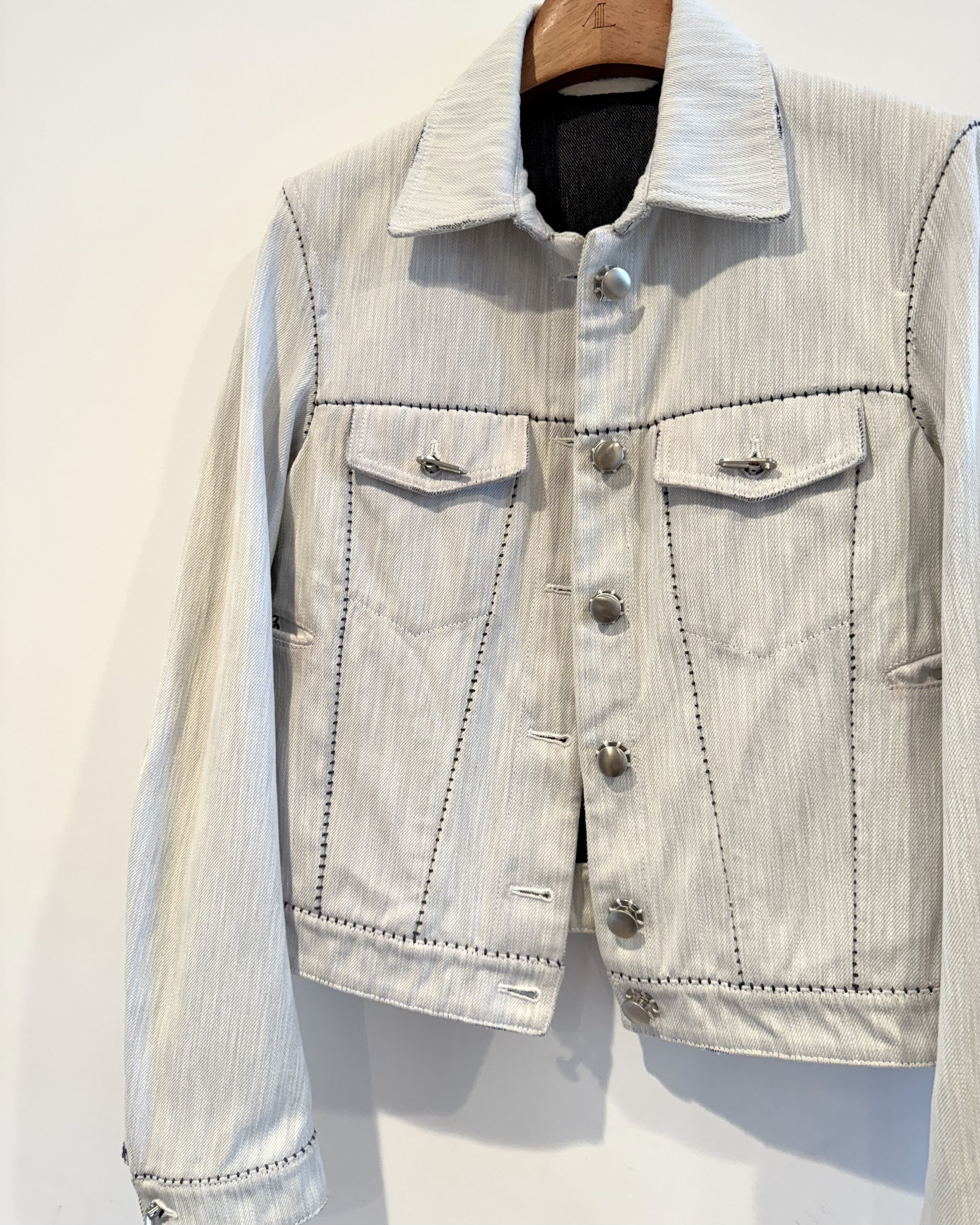 Carol Christian Poell Carol Christian Poell Dead End Line Denim Jacket Size US XXS / EU 40 - 2 Thumbnail