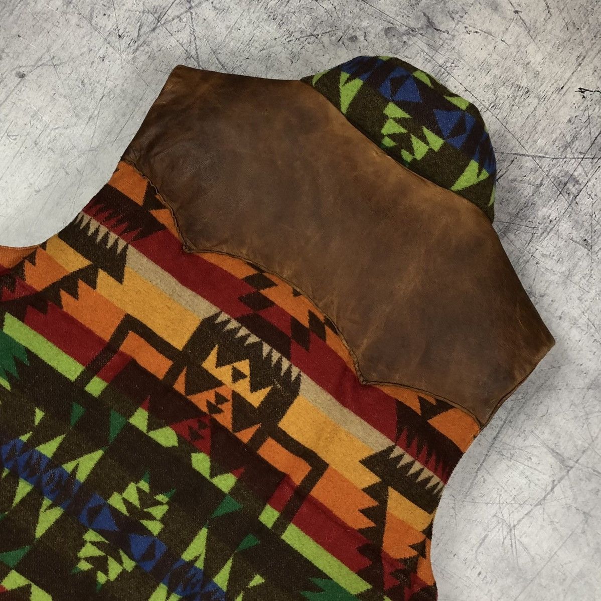 Designer Rare Vintage Polo Ralph Lauren Aztec Wool Nylon Skin Vest og Size US S / EU 44-46 / 1 - 11 Thumbnail