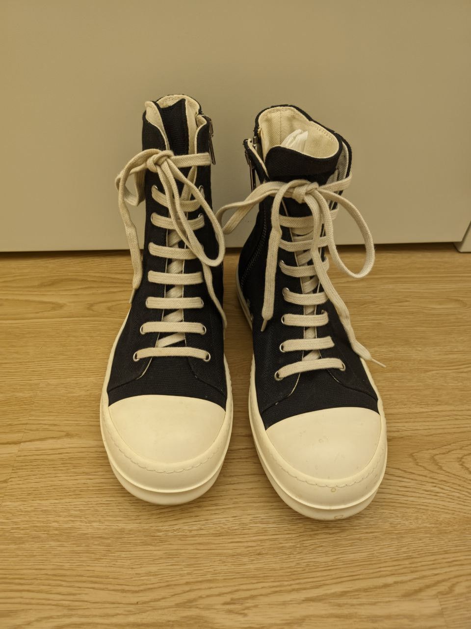 Rick Owens Ramones Logo Hi Sneakers Size US 8 / EU 41 - 3 Thumbnail