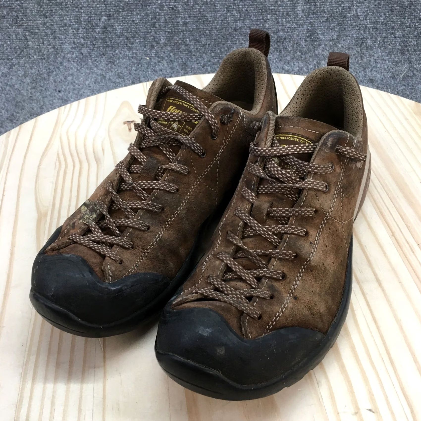 Vintage Hanagal Evoque Hiking Sneakers Mens 8.5 Brown Suede Lace Up Low Top Casual Shoes Size US M / EU 48-50 / 2 - 3 Thumbnail