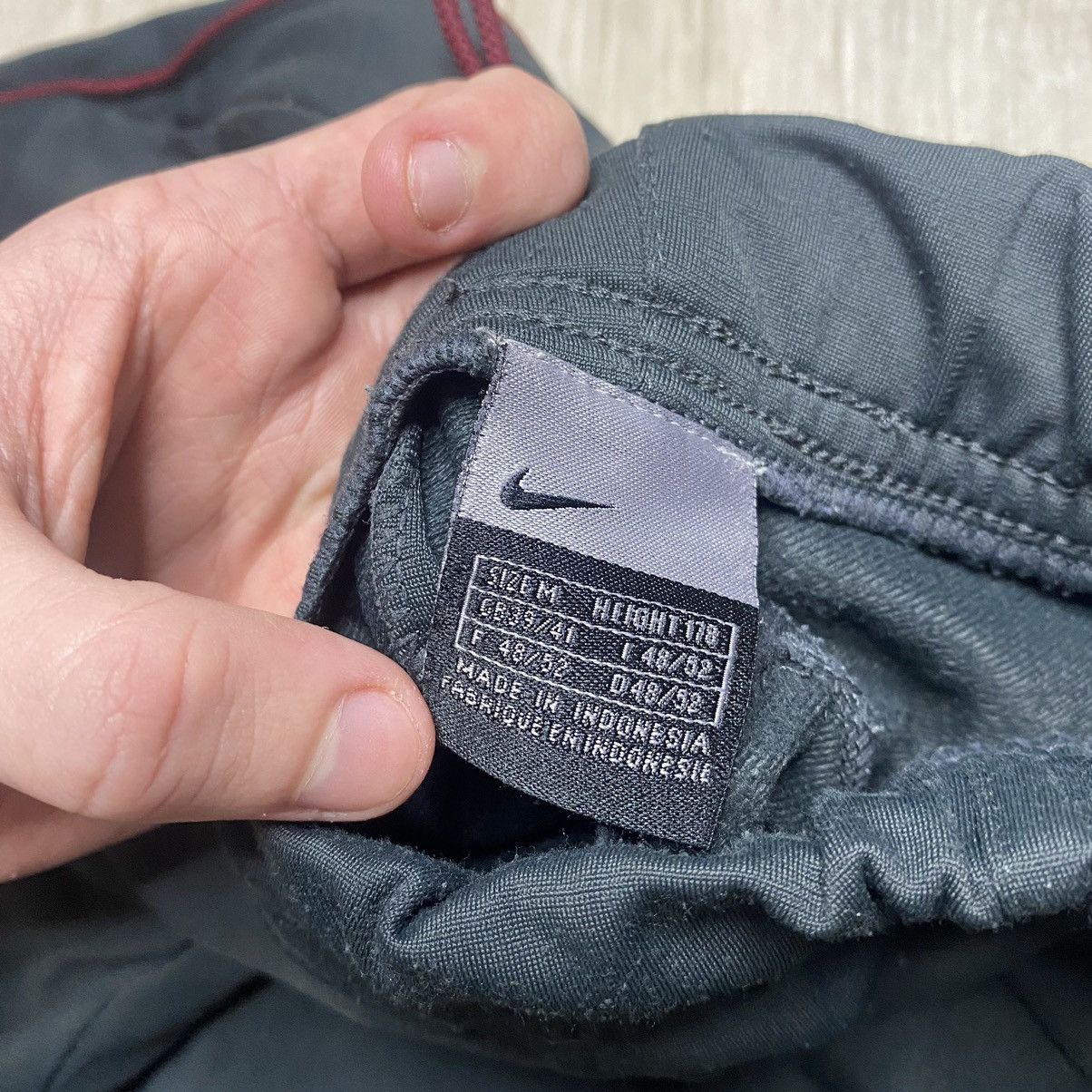 Vintage Vintage Nike Swoosh Track 90’s drill opium pants Size US 32 / EU 48 - 7 Thumbnail