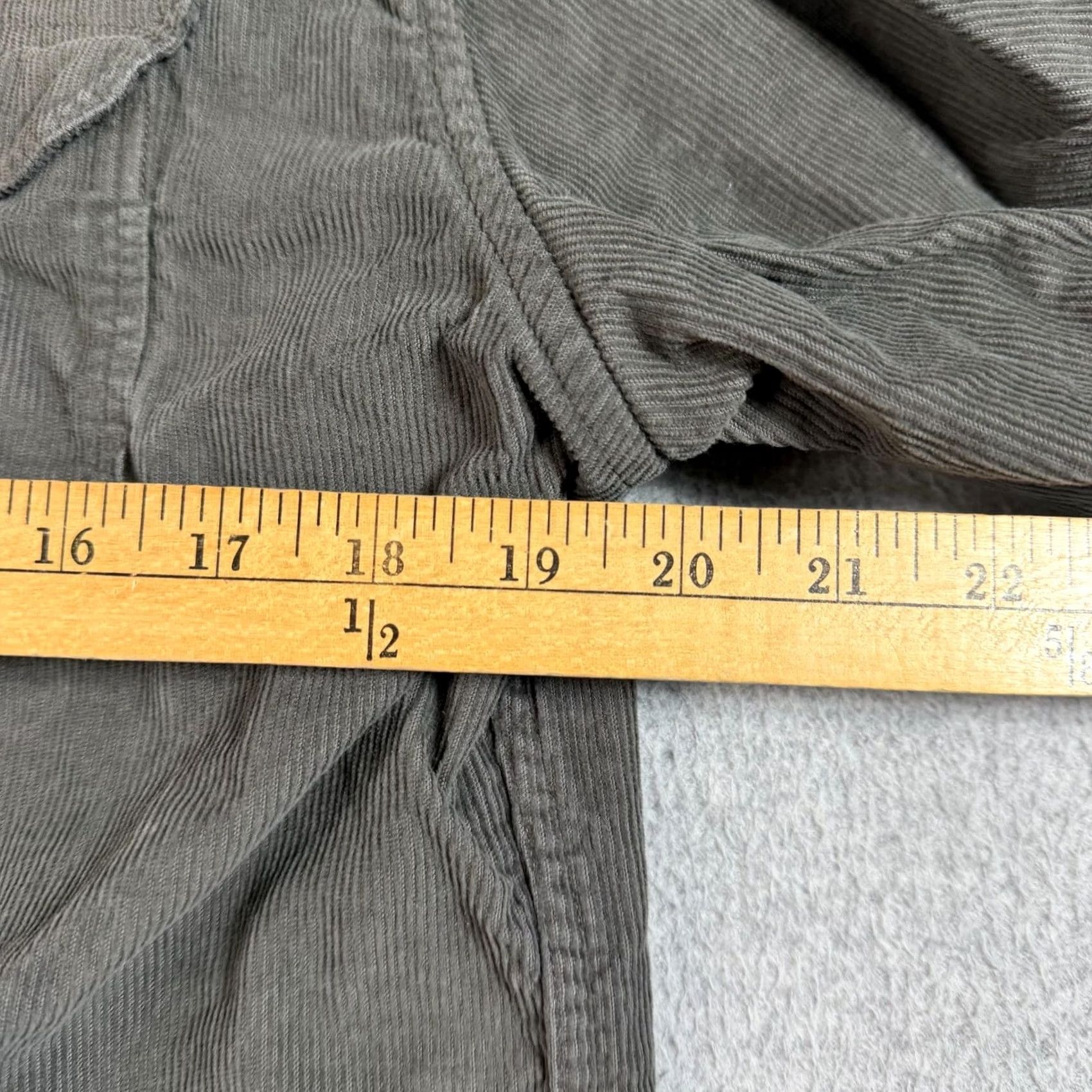 J.Crew J.CREW Corduroy Shirt Men L Gray Long Sleeve Button-Up Shacket Size US L / EU 52-54 / 3 - 6 Thumbnail