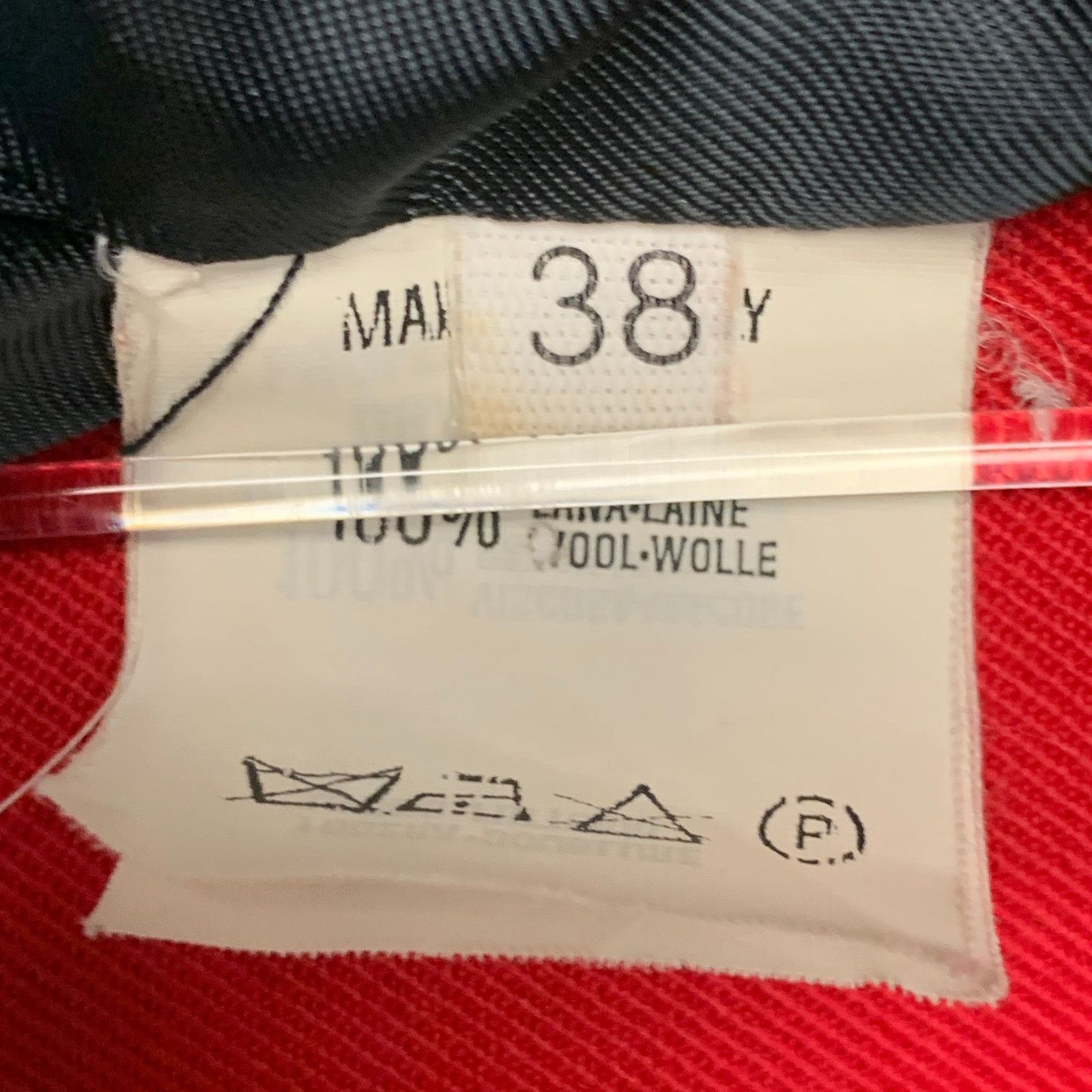 Emporio Armani Size 2 Navy Cream Red Wool Twill Color Block Epaulets Jacket Size XS / US 0-2 / IT 36-38 - 8 Thumbnail