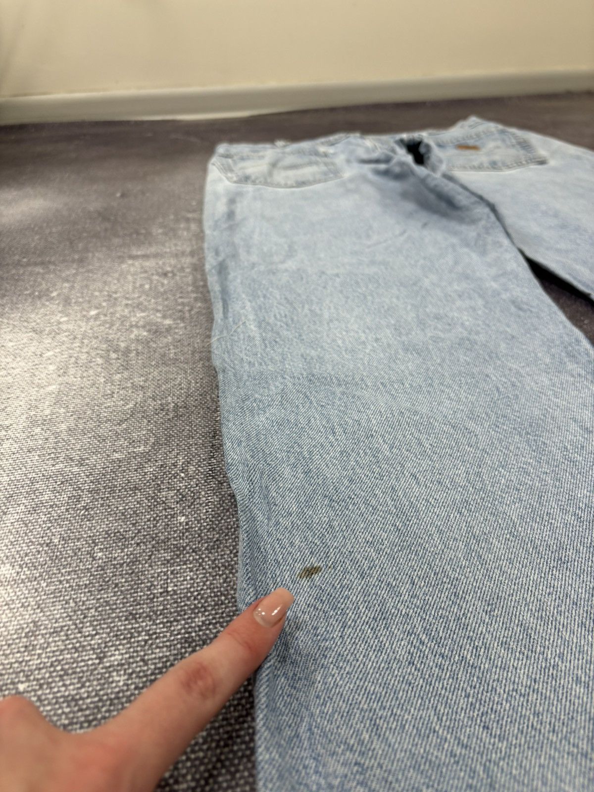 Carhartt Vintage Carhartt 90s Faded Light Blue USA Denim Baggy Jeans Size US 36 / EU 52 - 6 Thumbnail