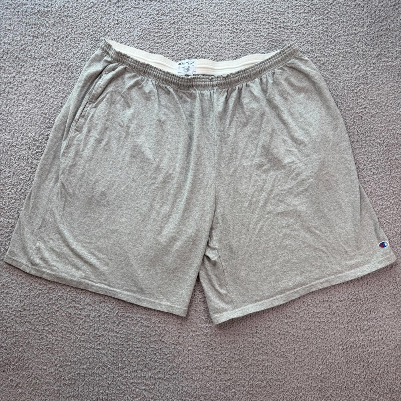 Champion Champion Mens 4XB Heather Gray Jersey Athletic Shorts Size US 44 / EU 60 - 1 Thumbnail