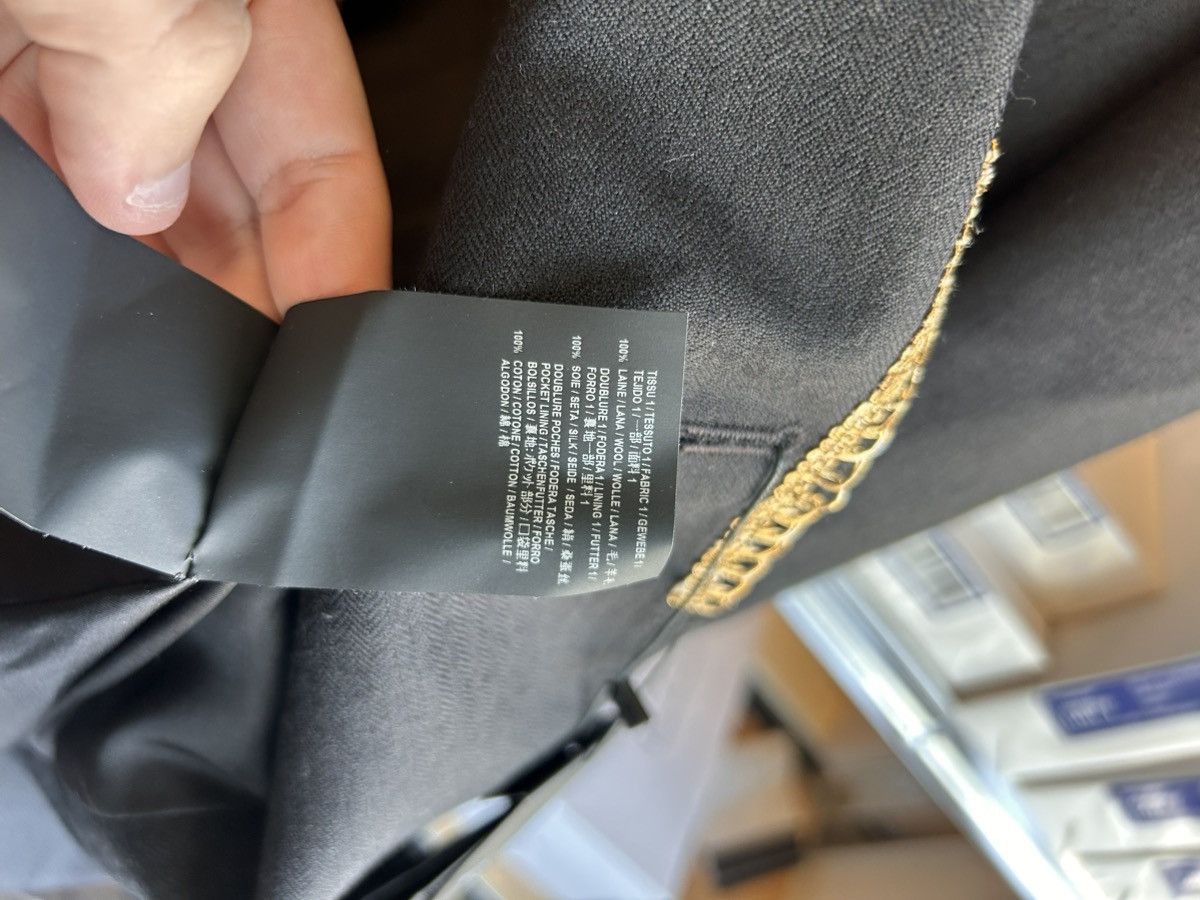 Saint Laurent Paris Saint Laurent Gold-Braided Blazer Jacket Size 46R - 9 Thumbnail