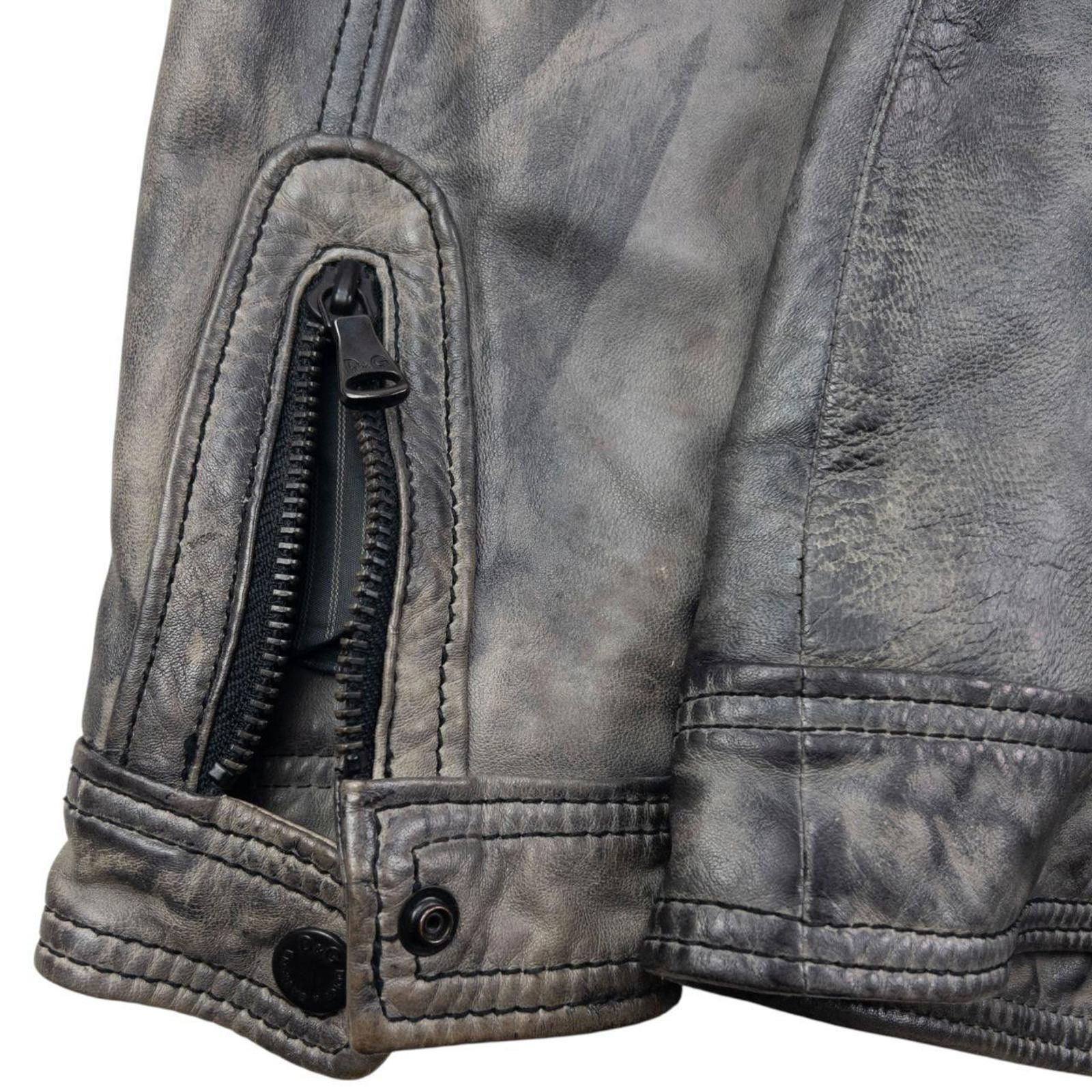 Dolce & Gabbana Vintage Dolce & Gabbana Lamb Leather Biker Jacket Size M Size US M / EU 48-50 / 2 - 6 Thumbnail