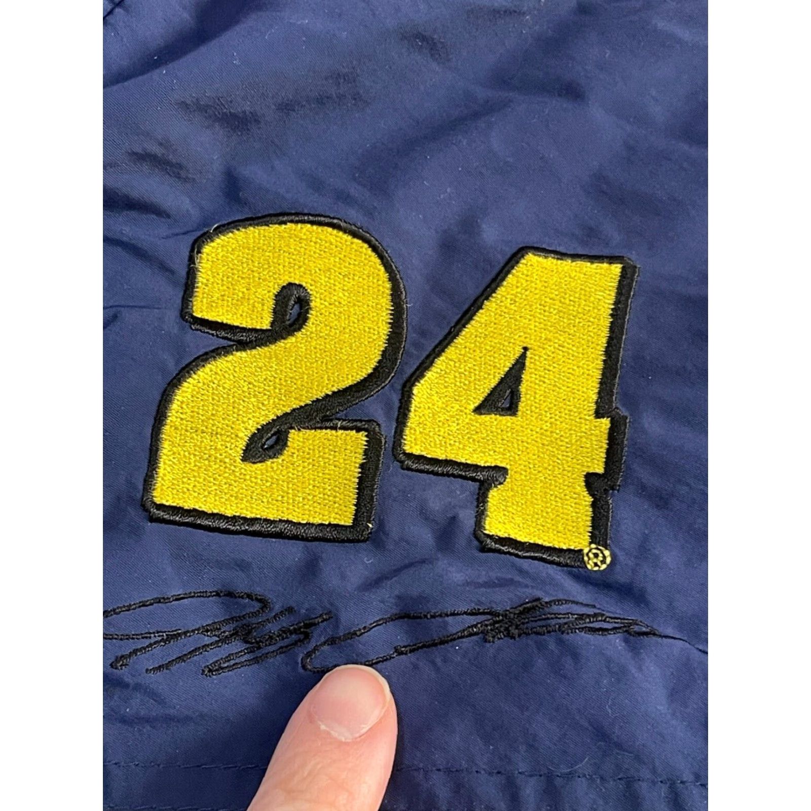Chase Authentics Chase Authentics Jacket Mens Size Large Blue Full Zip Nylon Nascar Bomber Jacket Size US L / EU 52-54 / 3 - 4 Thumbnail