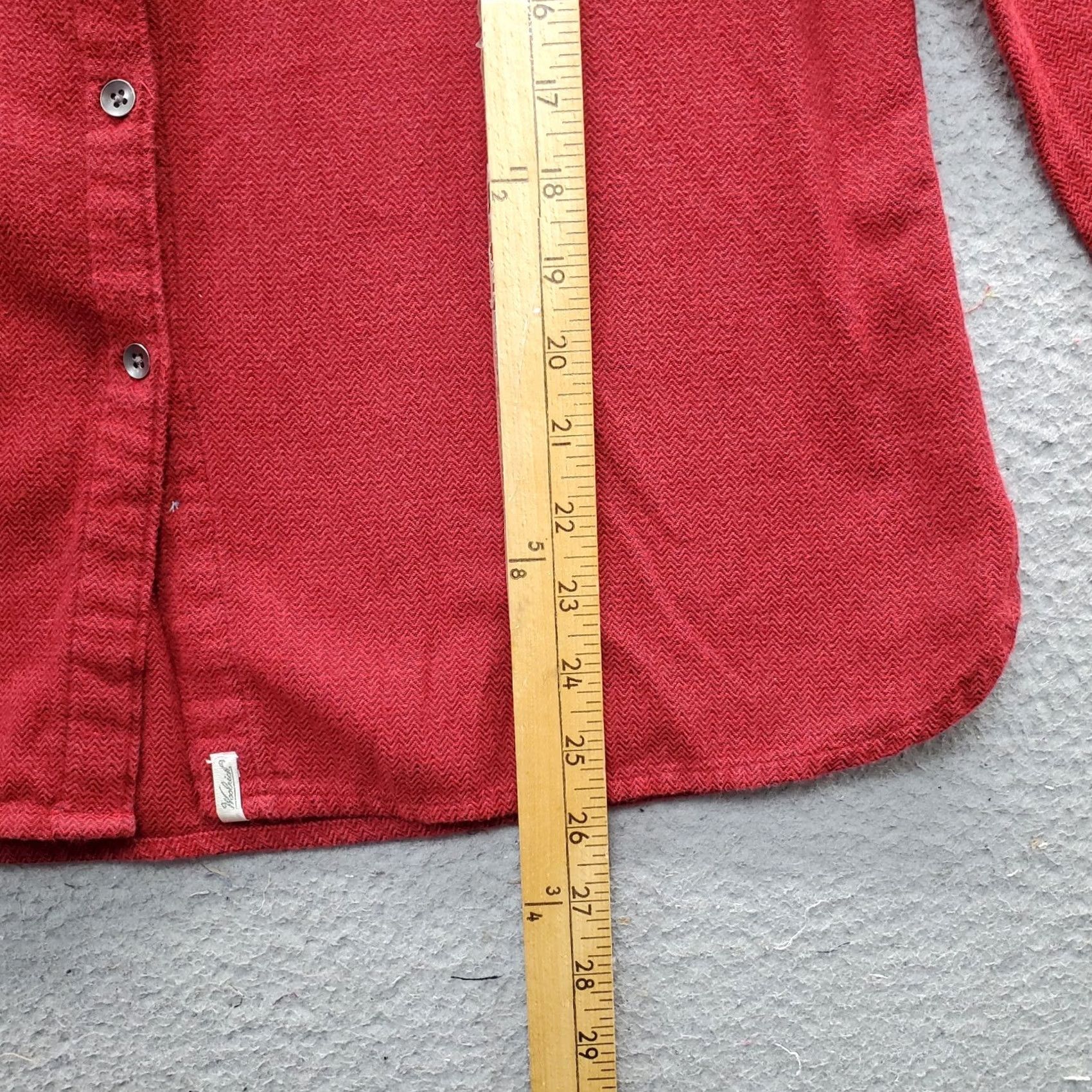 Vintage Woolrich Shirt Women M Dark Red Detail Chest Pockets Long Sleeve Button Up Size M / US 6-8 / IT 42-44 - 3 Thumbnail