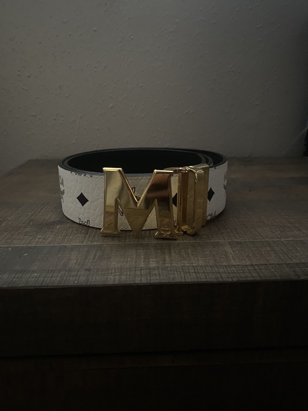 Designer × MCM MCM white belt | Grailed