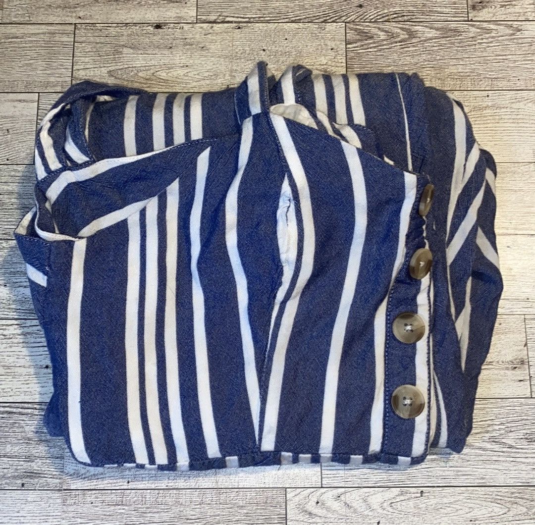 Express Express, Striped, Sleeveless, Backless, Wide Leg Jumper Size 28" / US 6 / IT 42 - 10 Thumbnail