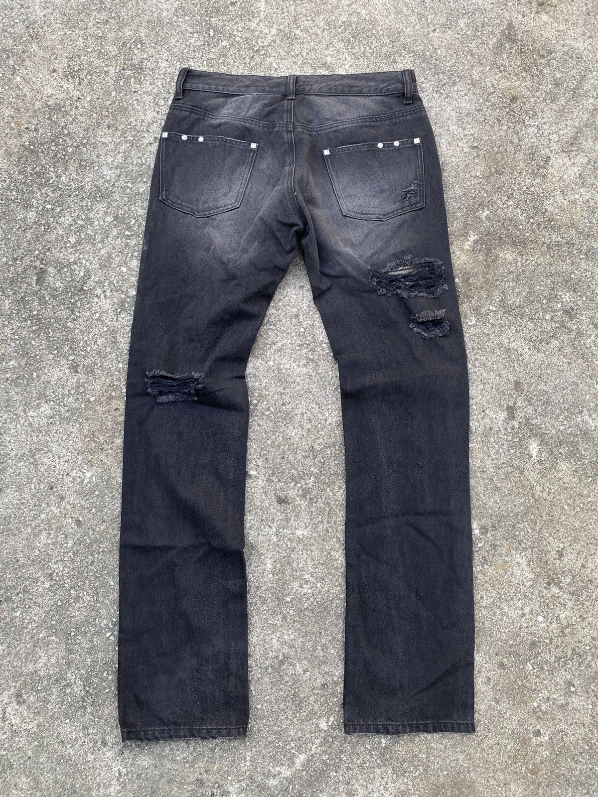 Japanese Brand Sex Pot Revenge Studded Distressed Design Denim Size US 30 / EU 46 - 2 Thumbnail