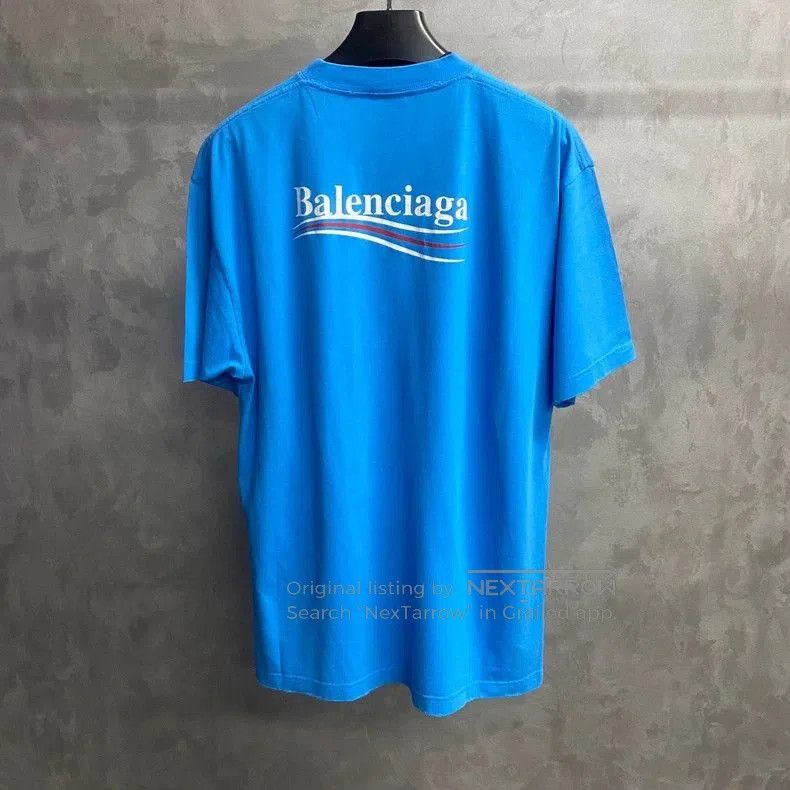 Balenciaga Balenciaga Blue Coke Print Logo Tee. Size US XS / EU 42 / 0 - 2 Thumbnail