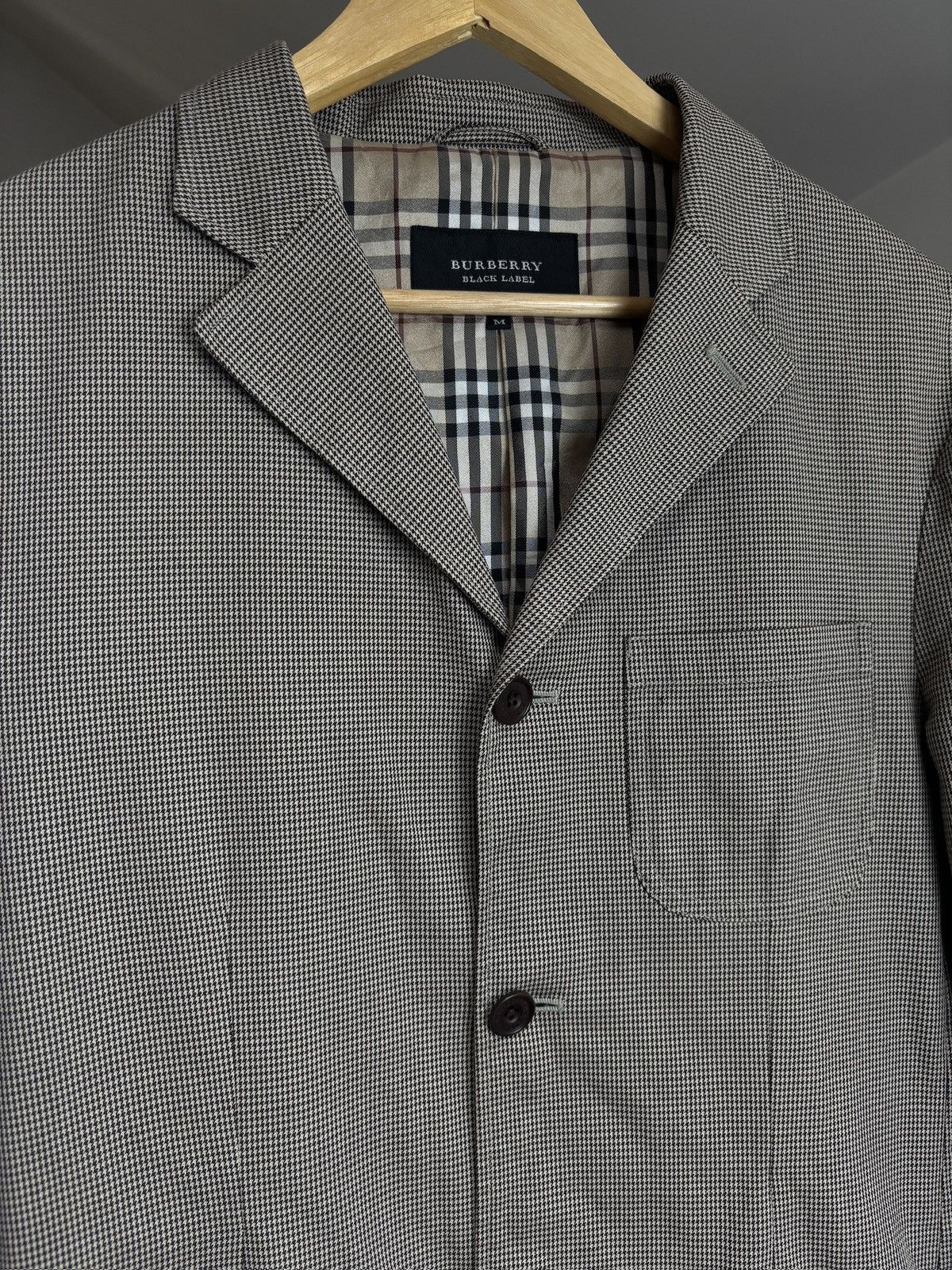Burberry Burberry Black Label Houndstooth Blazer Jacket Size M / US 6-8 / IT 42-44 - 2 Thumbnail