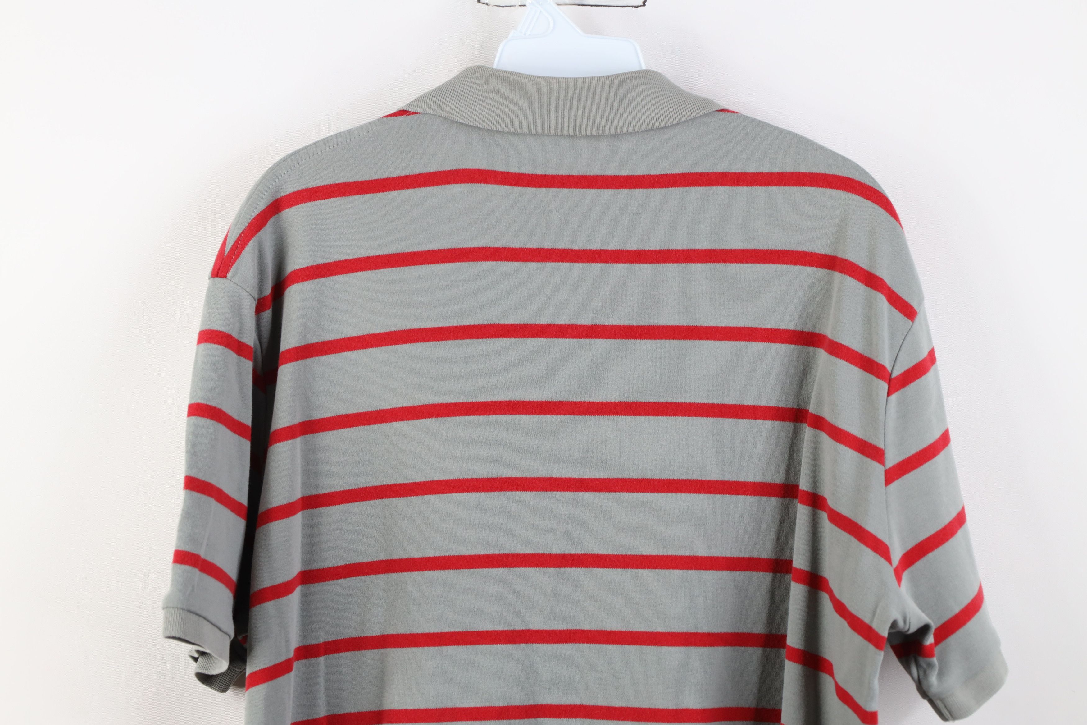 Ralph Lauren Vintage Y2K Ralph Lauren Cotton Knit Striped Golf Polo Shirt Size US L / EU 52-54 / 3 - 14 Thumbnail