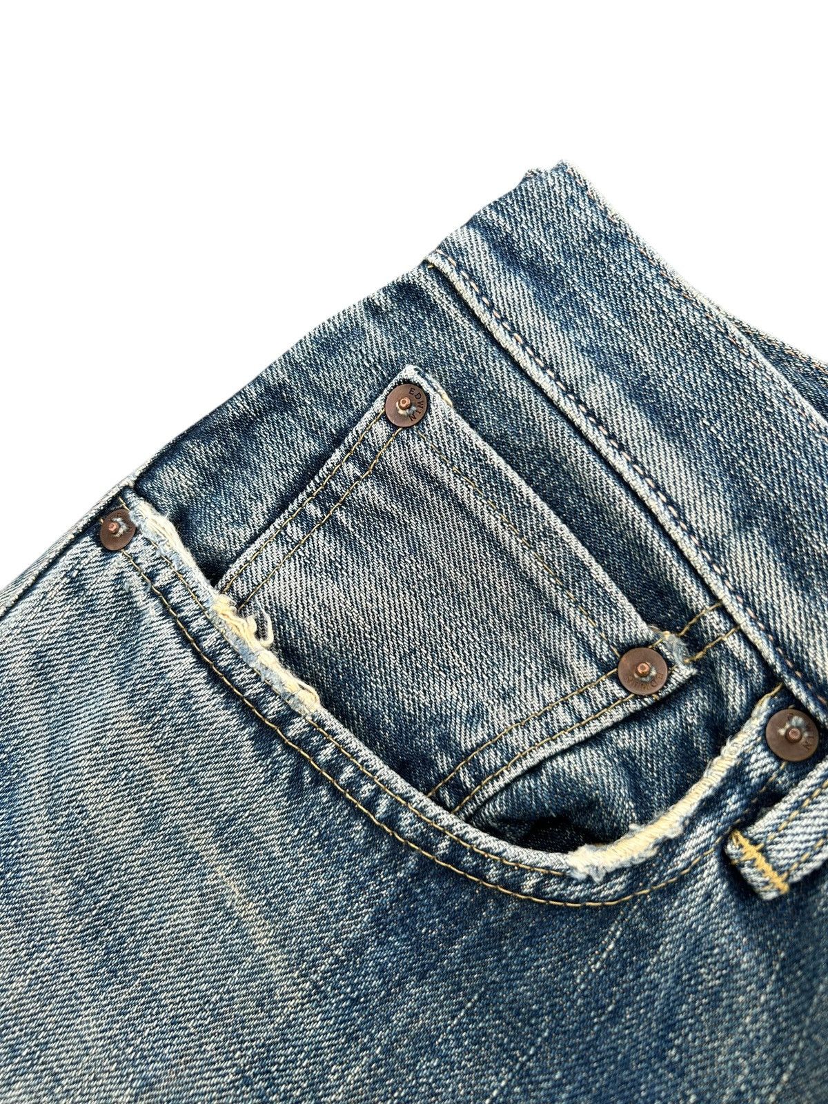 Kapital Edwin Selvedge Distressed Baggy Denim Jeans ☠️☠️ Size US 31 - 9 Thumbnail