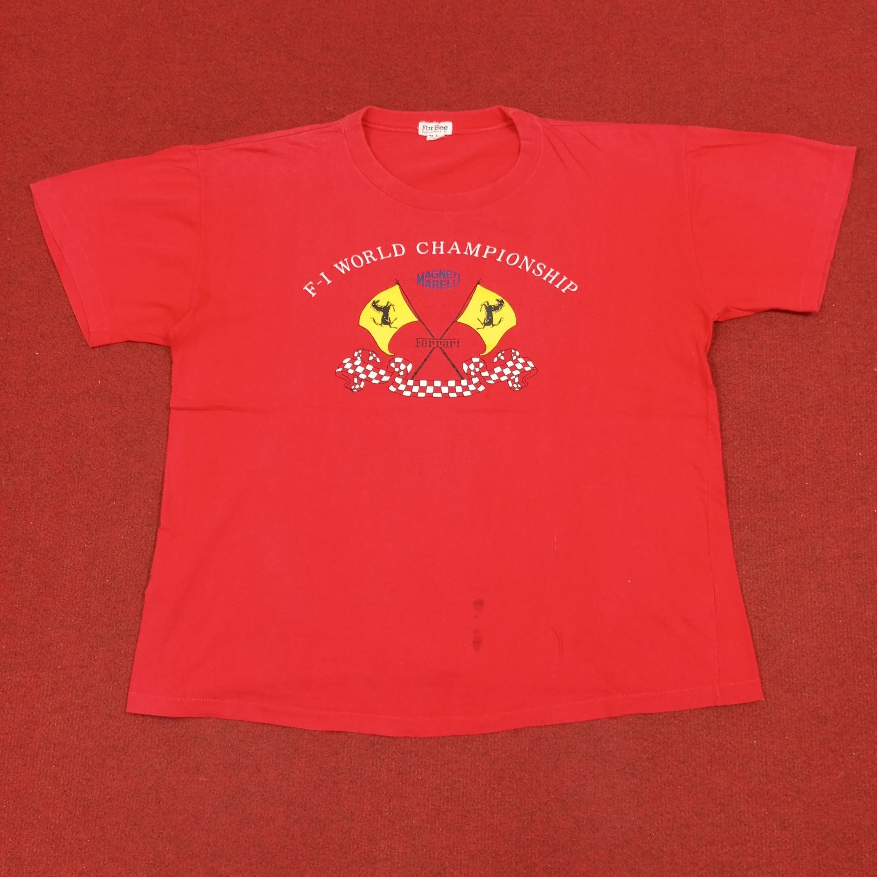 Ferrari × Vintage Ferrari Magneti Marelli F1 World Championship Vintage Tshirt Size US L / EU 52-54 / 3 - 1 Thumbnail
