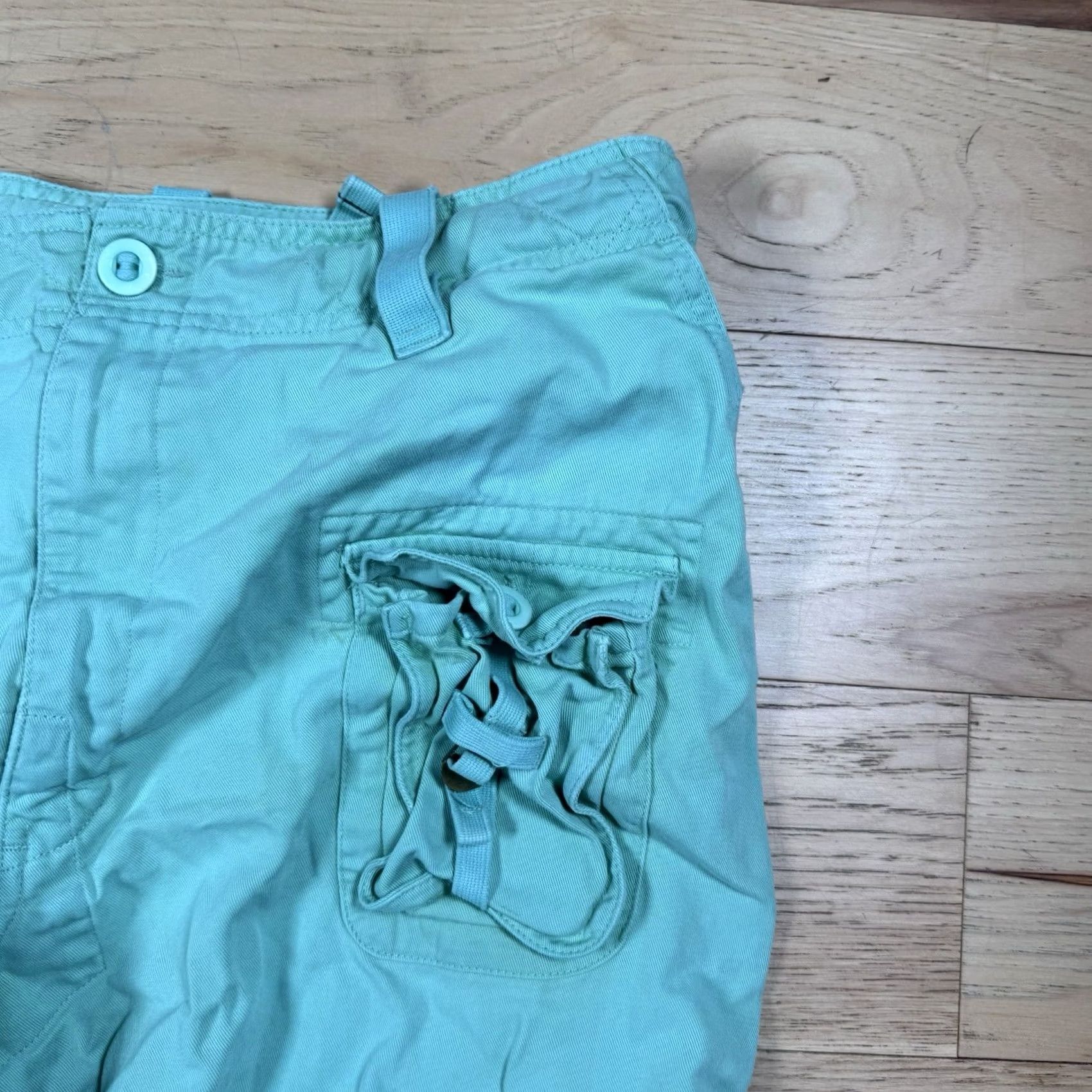 Polo Ralph Lauren VINTAGE 90s Polo Ralph Lauren Cargo Shorts Men 38 Teal Blue Military Grunge Paratrooper Polo Ralph Lauren Mens 90s Size US M / EU 48-50 / 2 - 5 Thumbnail