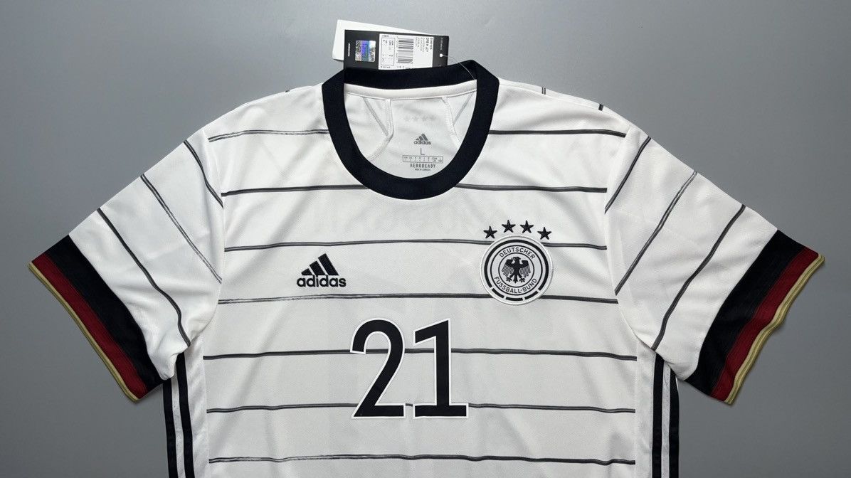 Adidas GERMANY ADIDAS 2020 EURO FOOTBALL HOME JERSEY #21 GUNDOGAN Size US L / EU 52-54 / 3 - 3 Thumbnail
