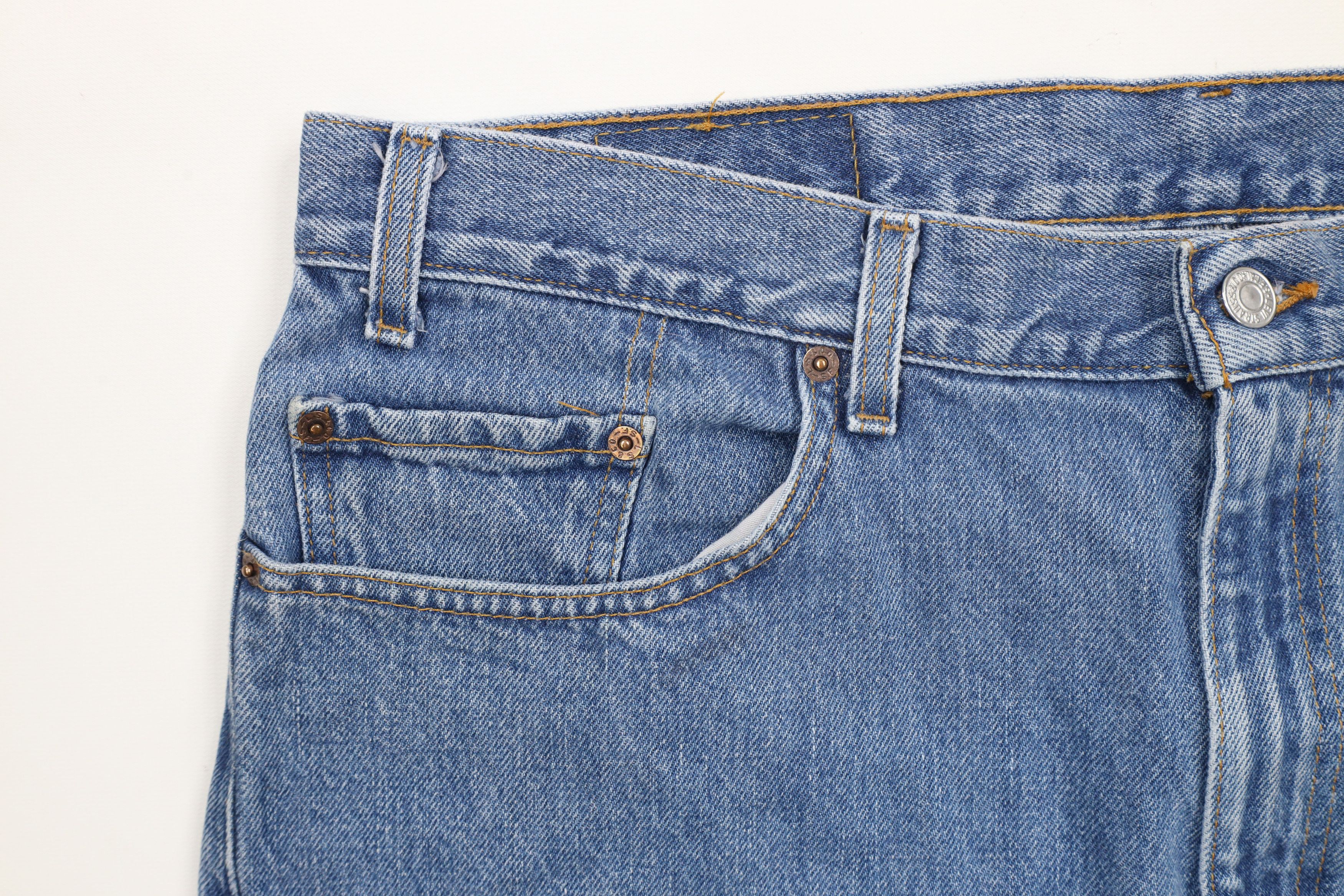 Levi's × Vintage Vintage 90s Levis 505 Regular Fit Denim Jeans Blue Cotton Size US 38 / EU 54 - 7 Thumbnail