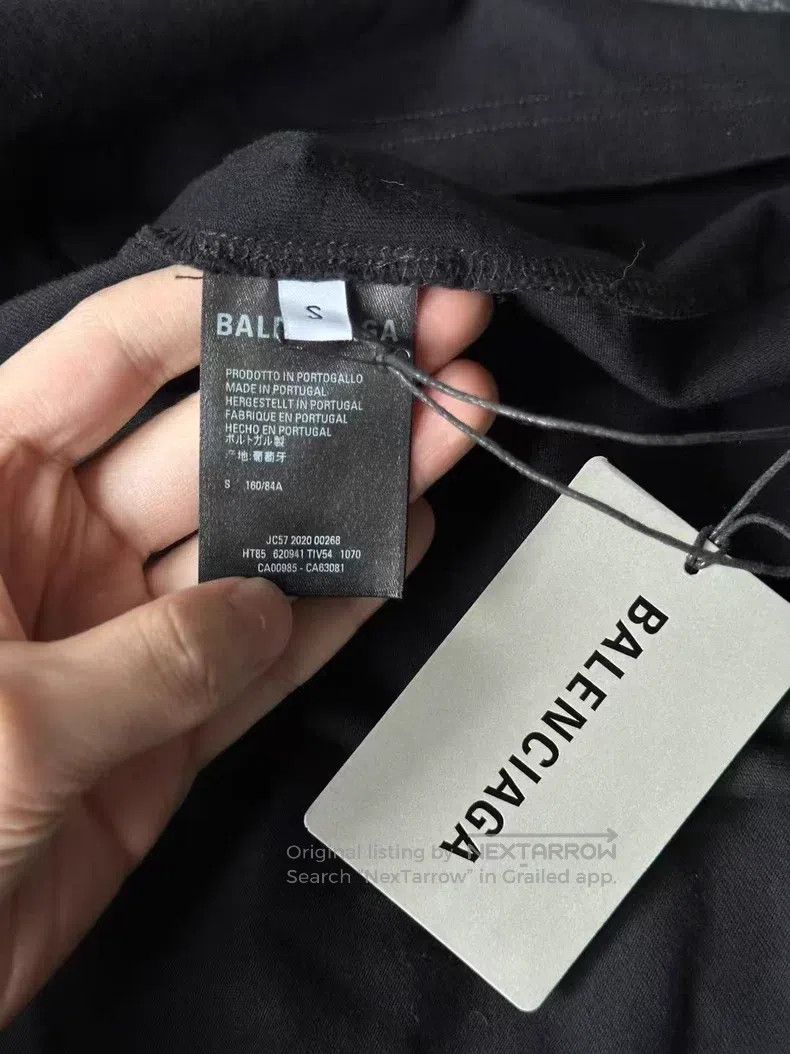 Balenciaga Balenciaga Black letter short sleeve Size US XXS / EU 40 - 3 Thumbnail