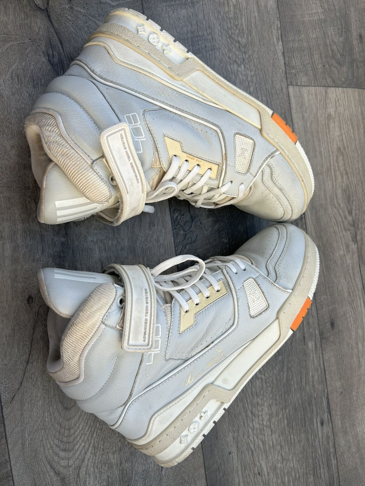 Louis Vuitton Louis Vuitton x Virgil Abloh High Top Trainer Sneakers. Size US 7 / EU 40 - 6 Thumbnail