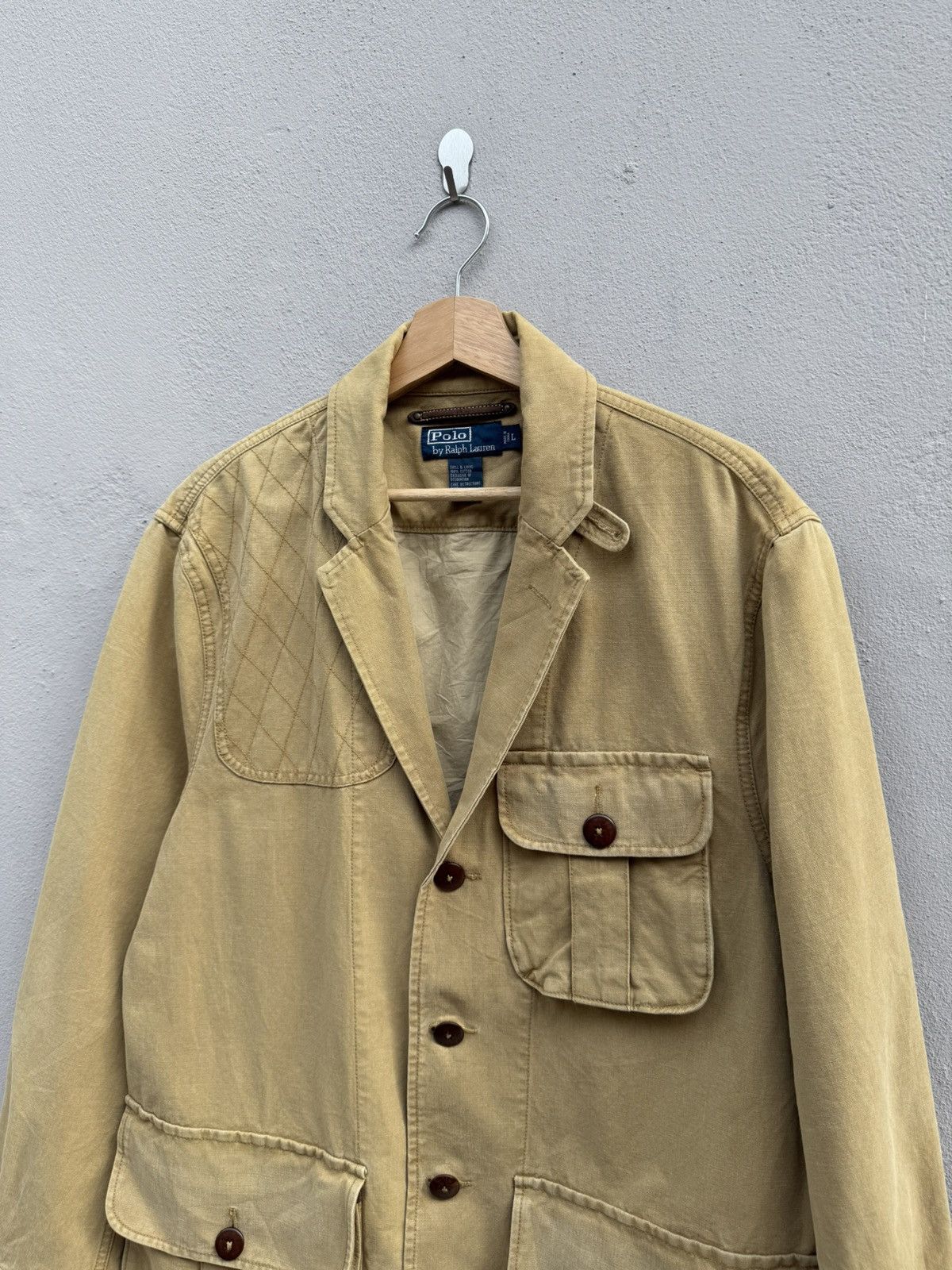 Polo Ralph Lauren 90’s POLO Ralph Lauren Sportman Hunting 3D Pocket Jacket Size US L / EU 52-54 / 3 - 9 Thumbnail