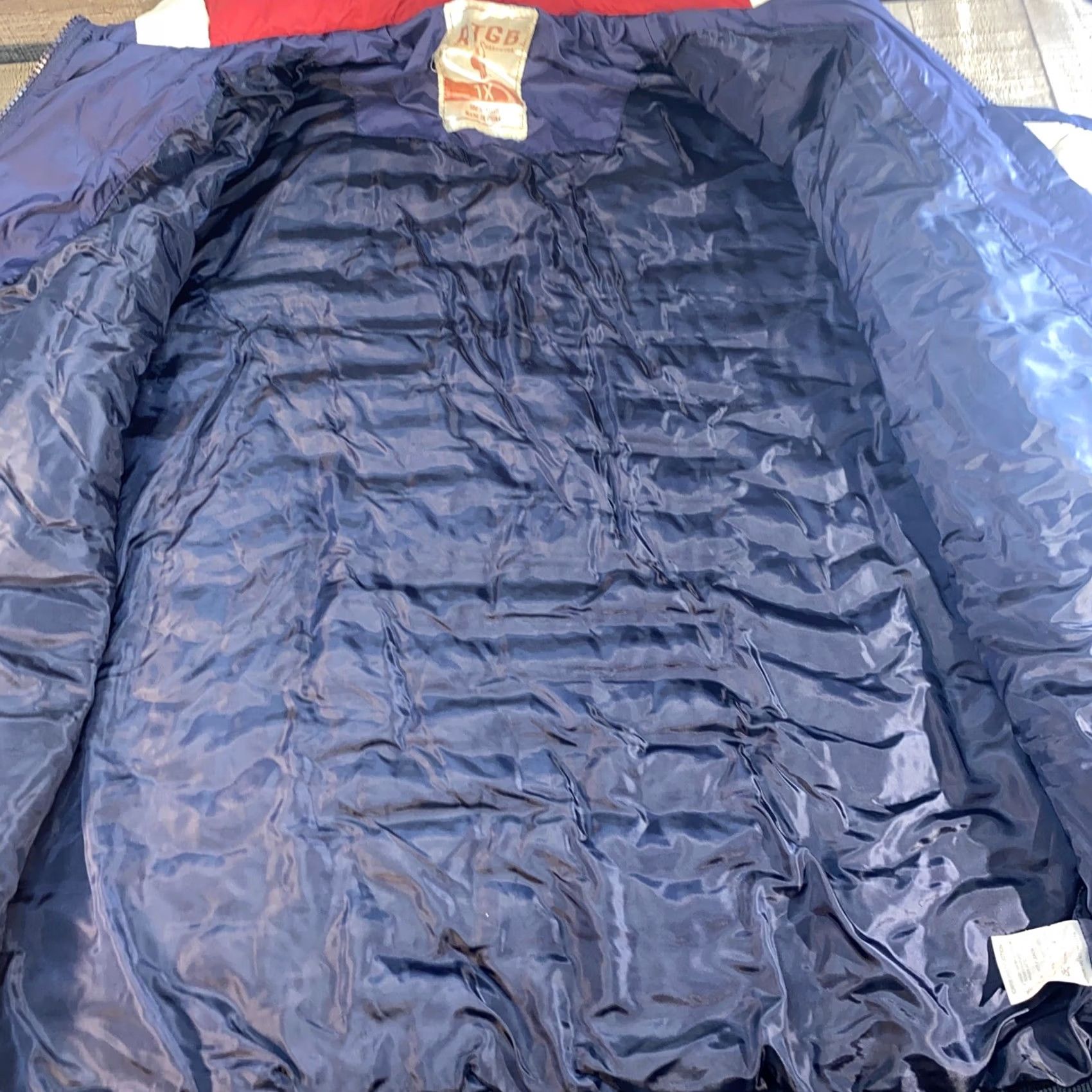 X-LARGE VINTAGE? No. Men’s X-Large Winter Coat Puffer Jacket Nylon Blue White Red Pockets Holiday? 90s? Not applicable. Size US XL / EU 56 / 4 - 5 Thumbnail