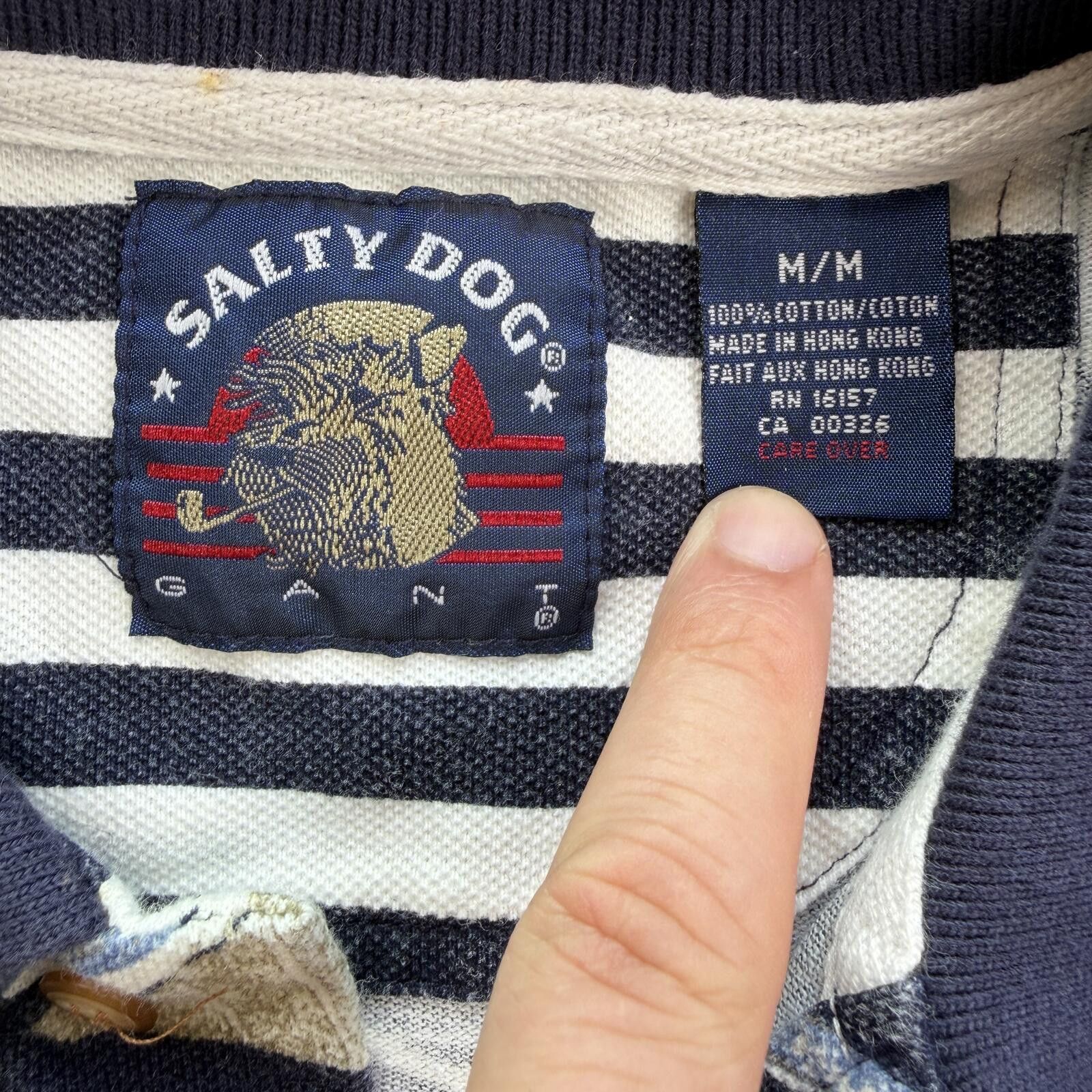 Other Vintage 90s Salty Dog Sailing Polo Shirt Mens M Yacht Boat Size US M / EU 48-50 / 2 - 3 Thumbnail