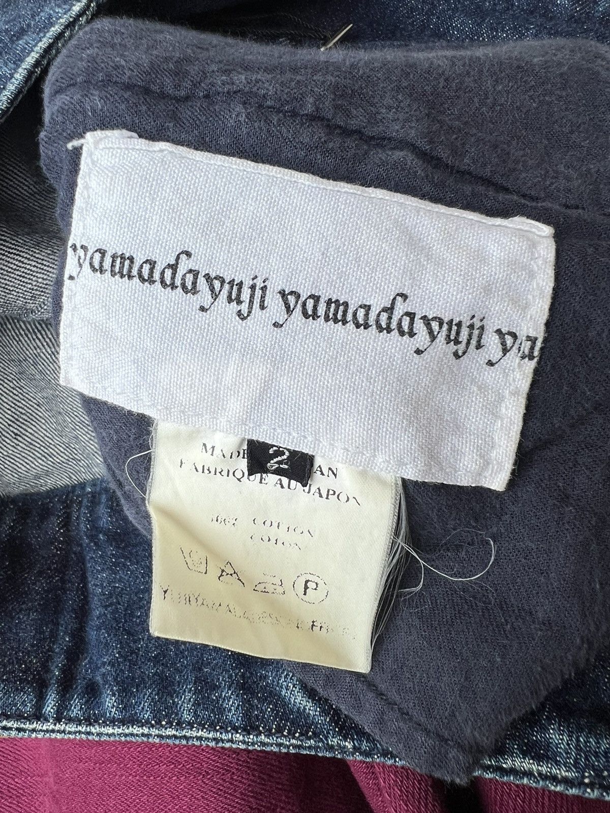 Vintage Vintage Yuji Yamada Furnishings Cinch Back Denim Jeans Size US 30 / EU 46 - 22 Thumbnail