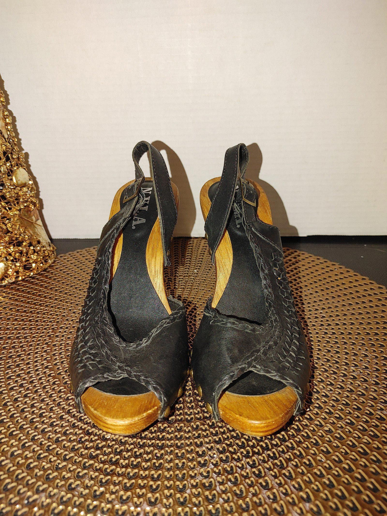Designer N.Y.L.A. Jaden Leather Heel Size Size US 6.5 / IT 36.5 - 1 Thumbnail