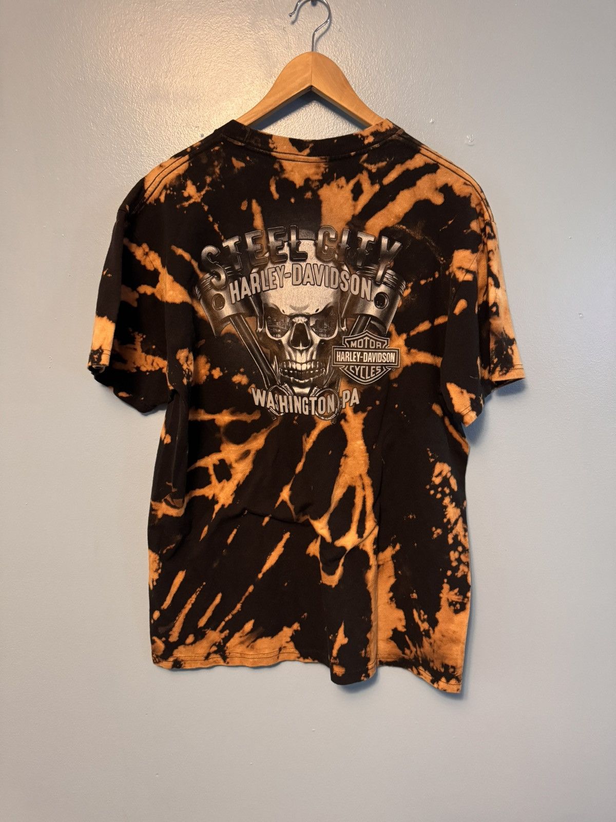 Harley Davidson Tie-dye Harley Davidson T-shirt Size US L / EU 52-54 / 3 - 3 Thumbnail