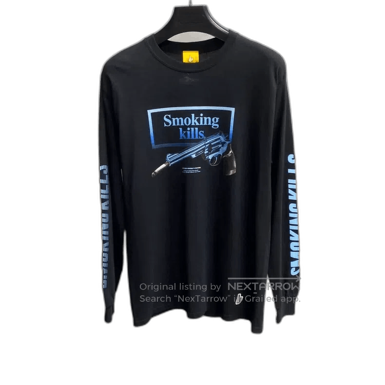 Anonymous Club Long Sleeve Black Graphic Tee with Print. Size US S / EU 44-46 / 1 - 1 Thumbnail