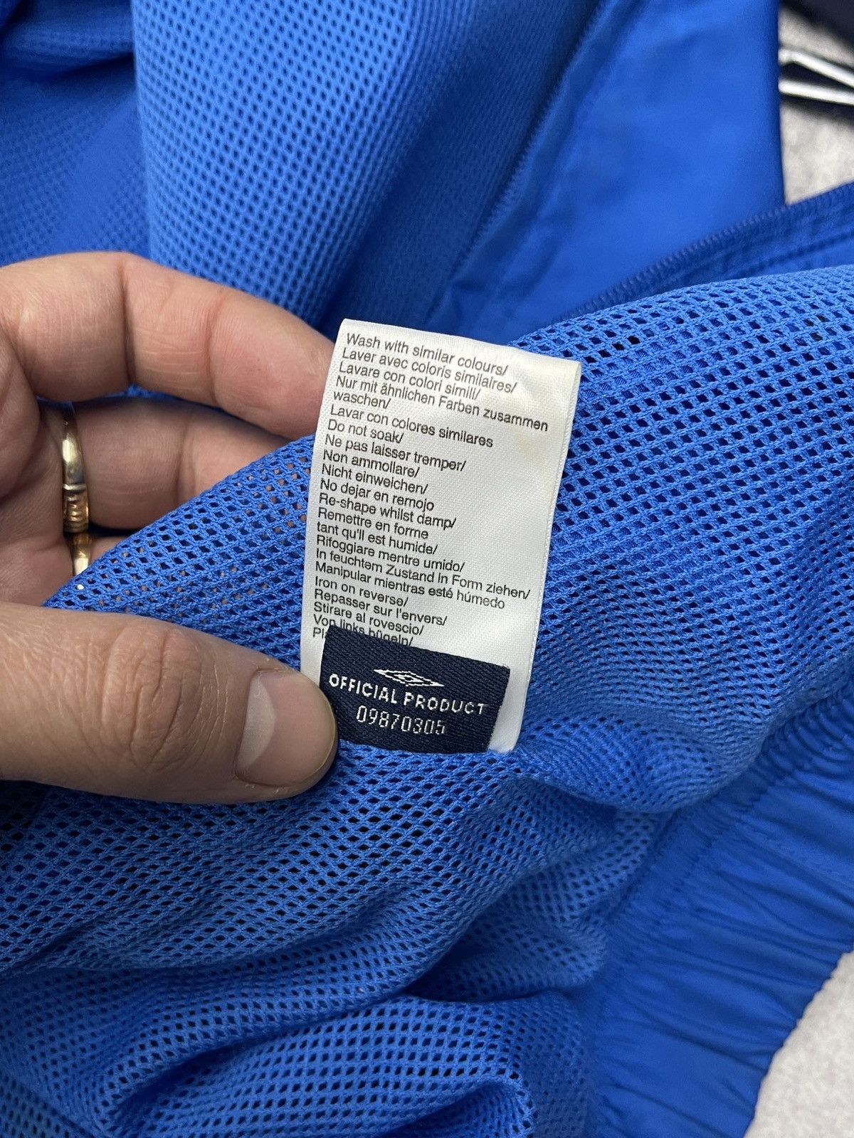 Umbro Vintage Official Umbro England Track Jacket Blue Big Logo Size US M / EU 48-50 / 2 - 14 Thumbnail