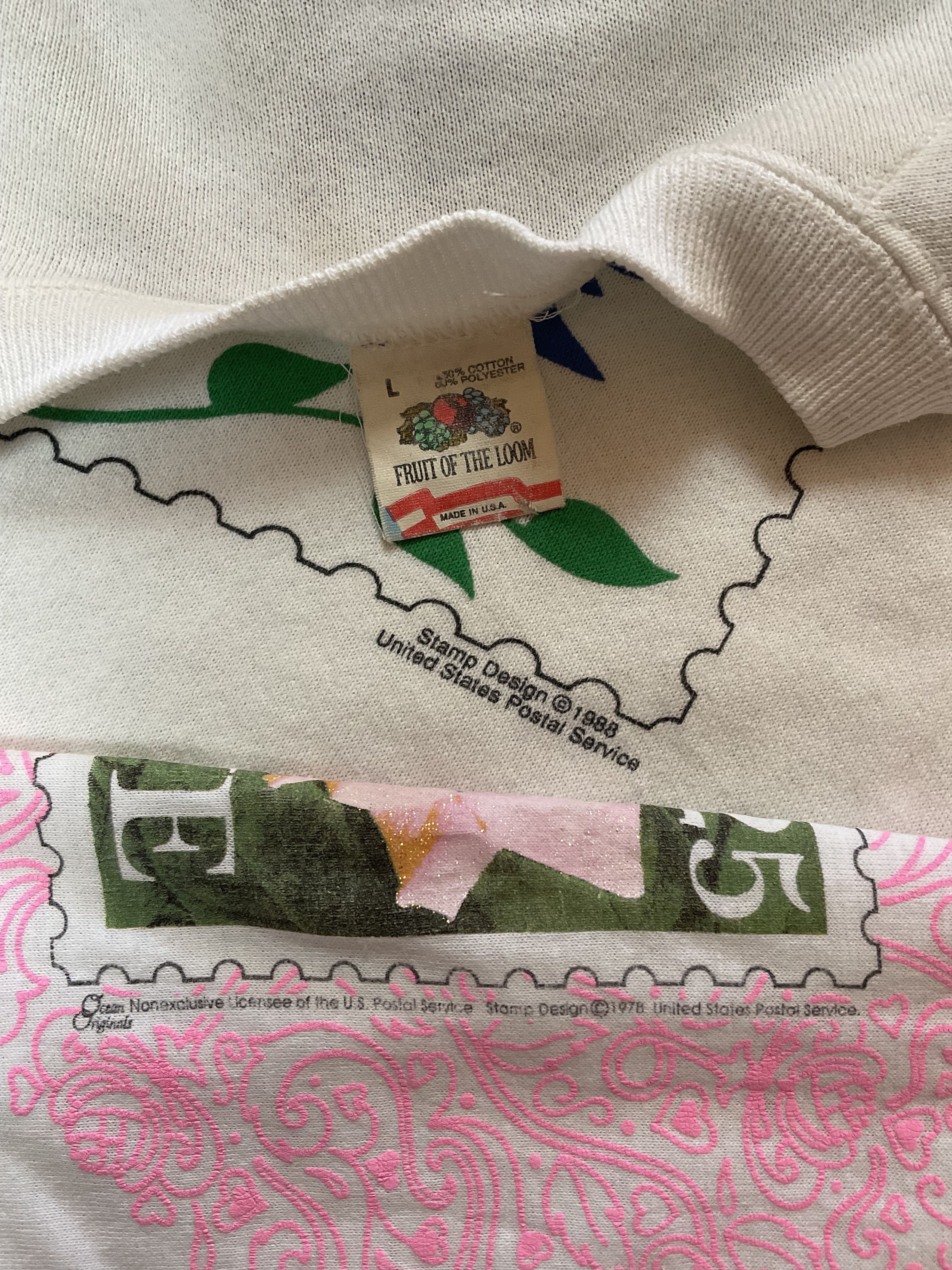 Vintage Vintage 1988 USPS Stamp Sweatshirt Free Vtg Stamp T-Shirt Size US M / EU 48-50 / 2 - 7 Thumbnail