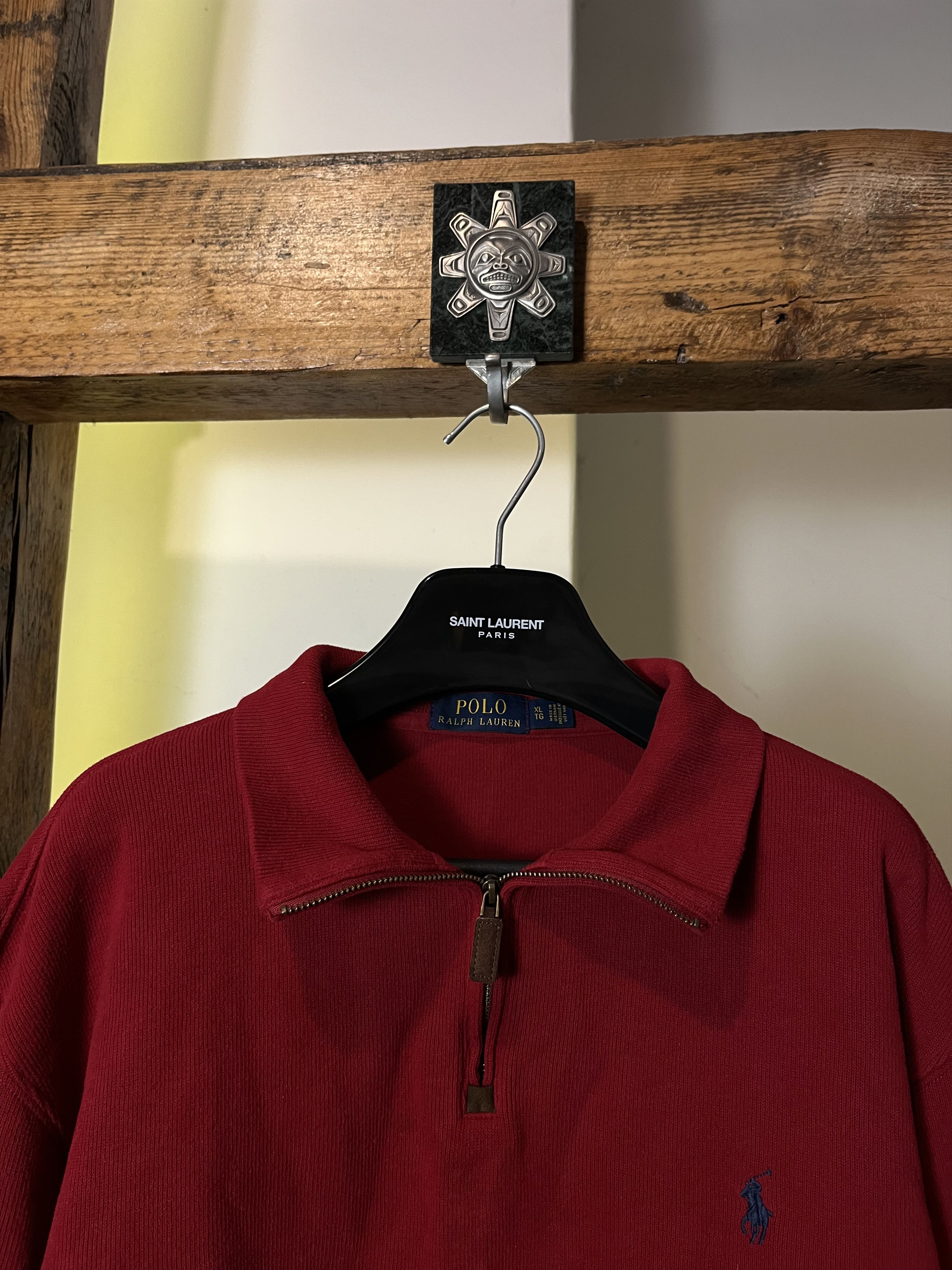 Polo Ralph Lauren × Vintage 90s Polo Ralph Lauren 1/4 Turtleneck Zipper Sweater Size US XL / EU 56 / 4 - 3 Thumbnail