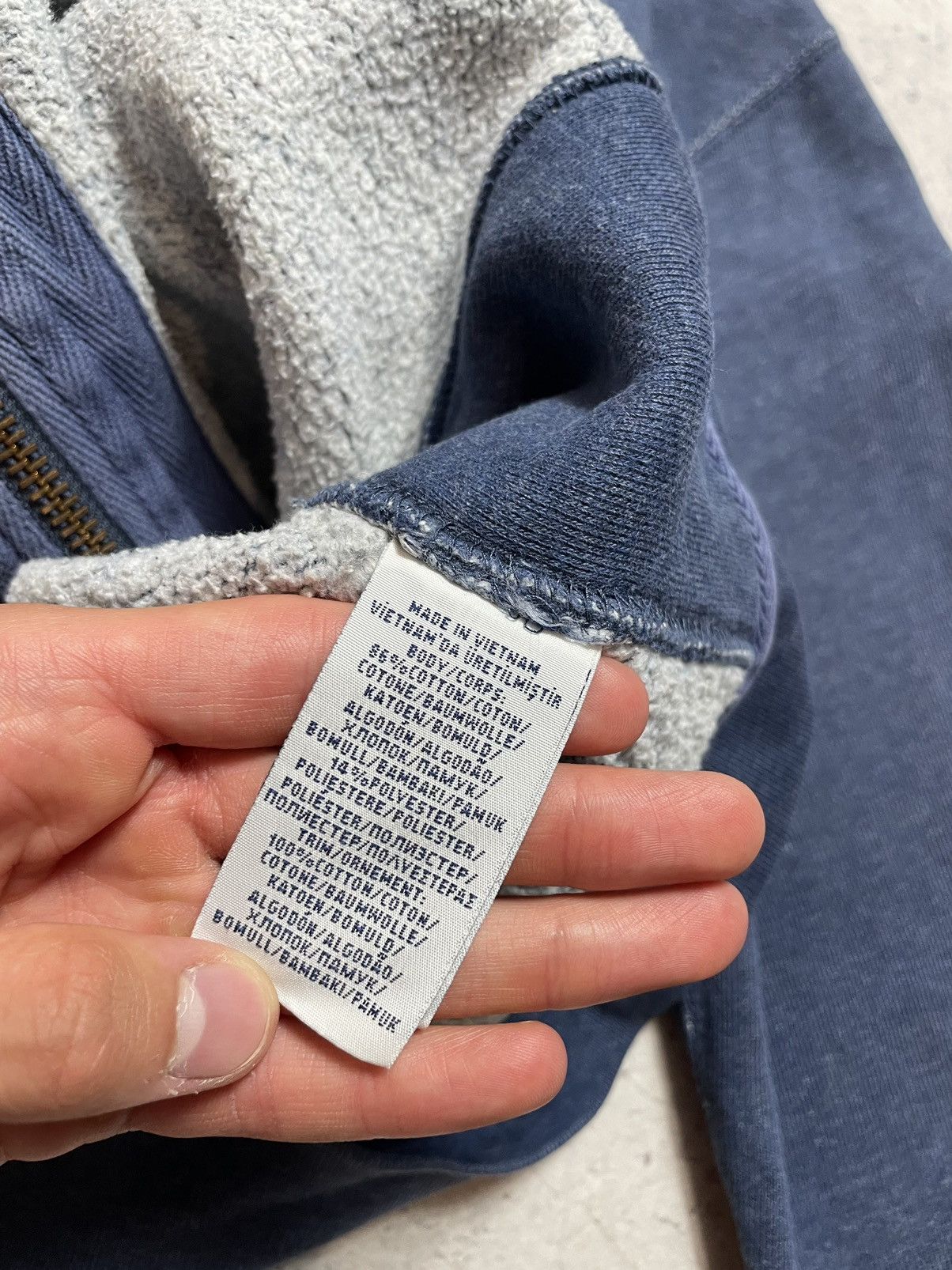 Polo Ralph Lauren Vintage Blue Zip Up Hoodie Polo Ralph Lauren PRL Y2K Hype Size US L / EU 52-54 / 3 - 8 Thumbnail