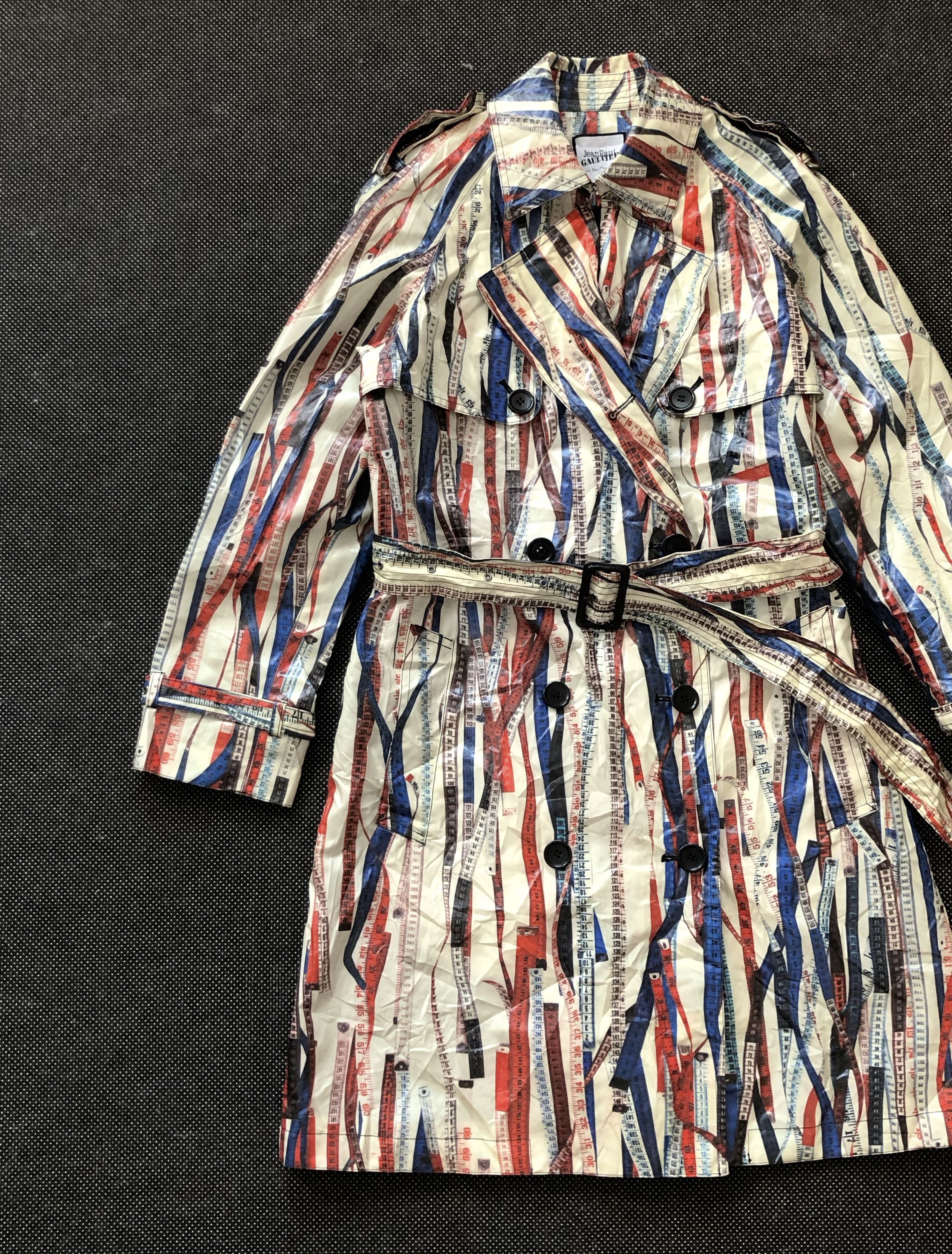 Jean Paul Gaultier RARE🔥FW2015 GAULTIER SEPT PREMIERES RULER TAPE TRENCH COAT Size M / US 6-8 / IT 42-44 - 6 Thumbnail