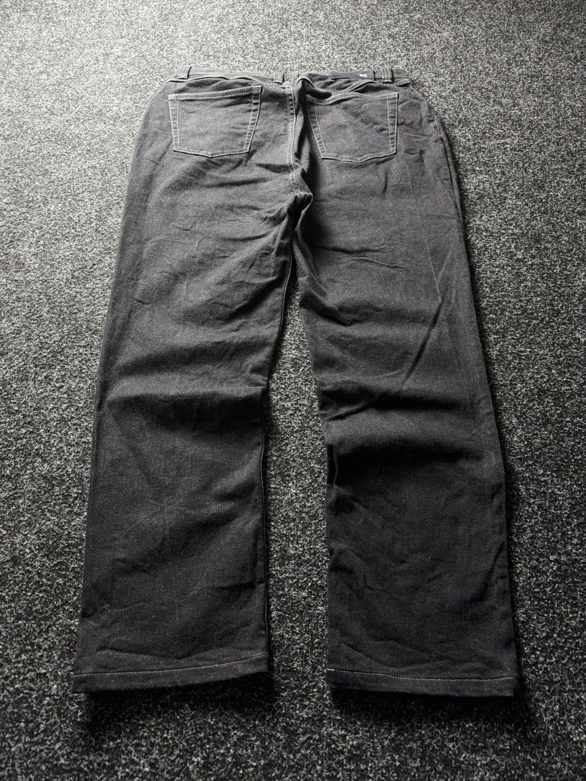 Vintage Luxury Avant Garde Borelio Black Straight Leg Denim Jeans Size US 33 - 11 Thumbnail