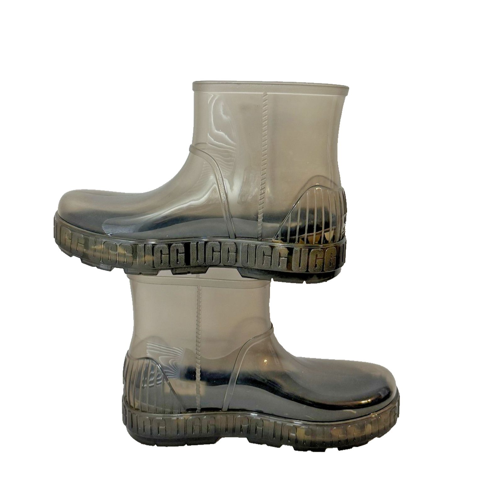 UGG Drizlita Rain Boots Womens Size Black Clear Waterproof