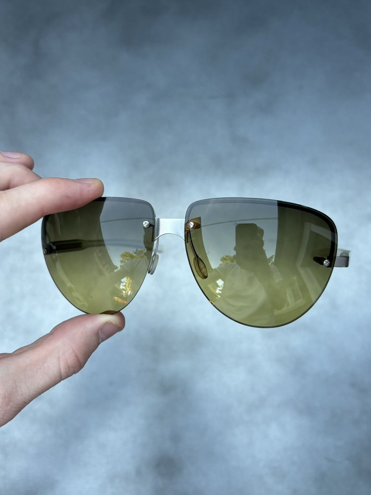 Prada × Vintage S/S 2000 Prada Sunglasses SPR 73A Rimless Vintage Prada Y2K Size ONE SIZE - 4 Thumbnail