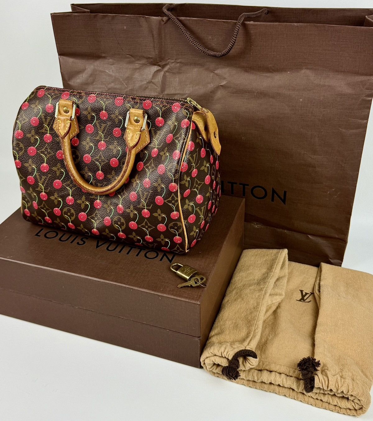 Louis Vuitton × Takashi Murakami Louis Vuitton - Takashi Murakami - SS2005 -Cerises Speedy 25 Size ONE SIZE - 21 Thumbnail