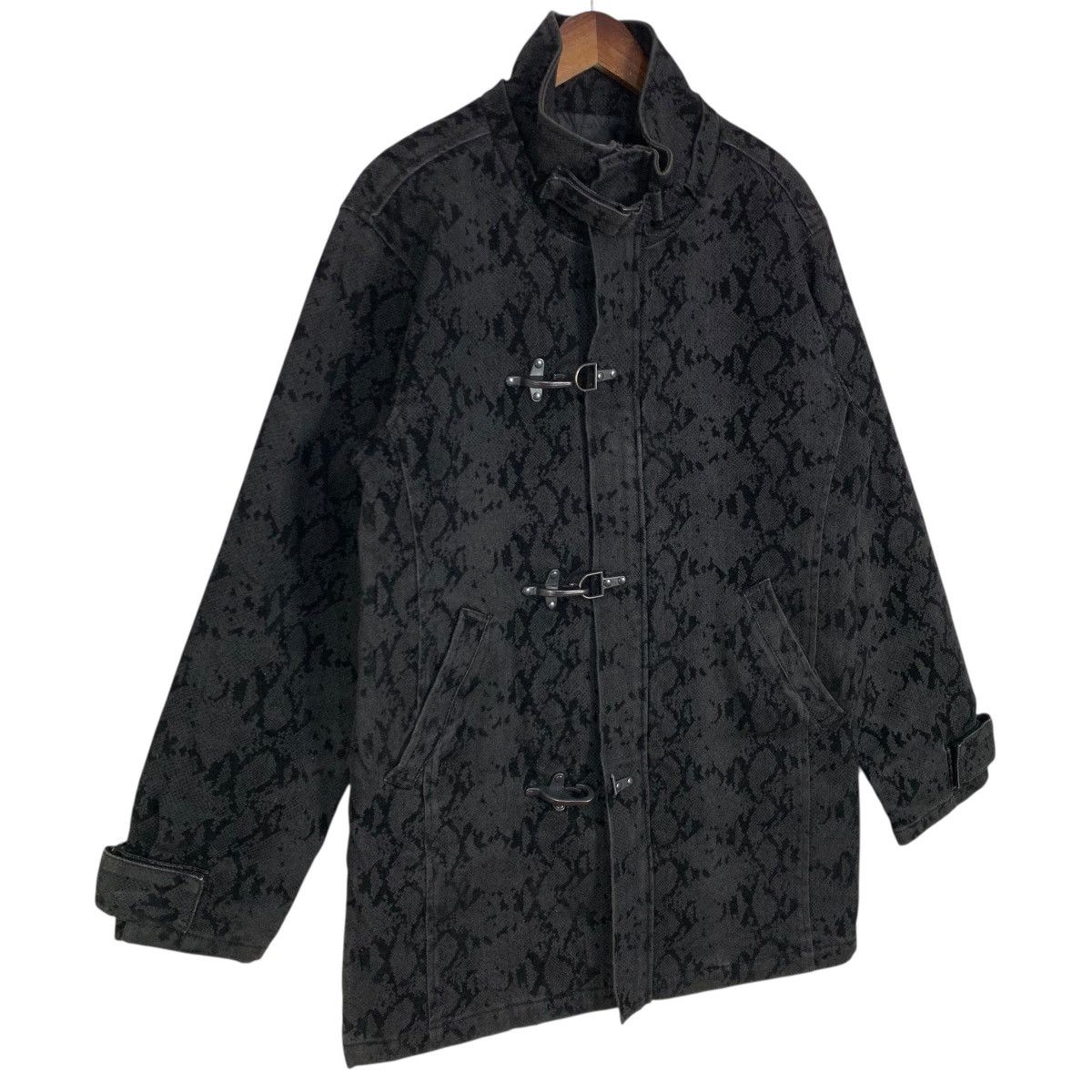 If Six Was Nine Vintage In The Attic Toggle Duffle Coat Snake Skin Pattern Size US M / EU 48-50 / 2 - 2 Thumbnail