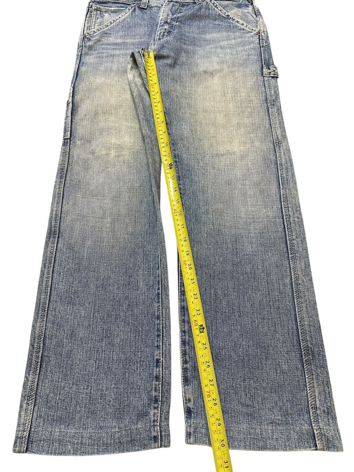 Japanese Brand Vintage Japanese Brand Mud Faded Wash Carpenter Baggy Jeans Size US 31 - 13 Thumbnail