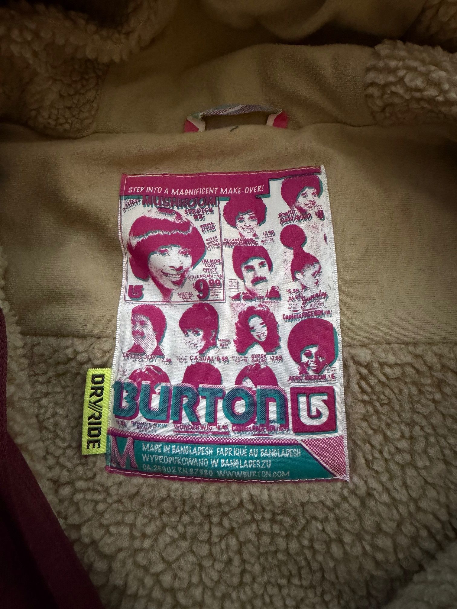 Burton Vintage Burton Maroon Sherpa-lined Ski Jacket - Size M Size US M / EU 48-50 / 2 - 5 Thumbnail