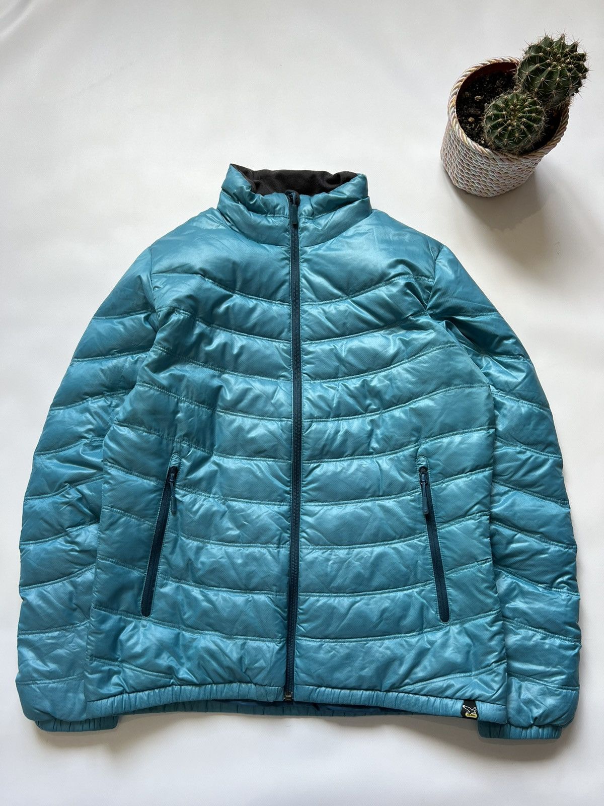 SALEWA Salewa Blue Puffer Down Jacket Womens Outdoor Size L / US 10 / IT 46 - 1 Thumbnail