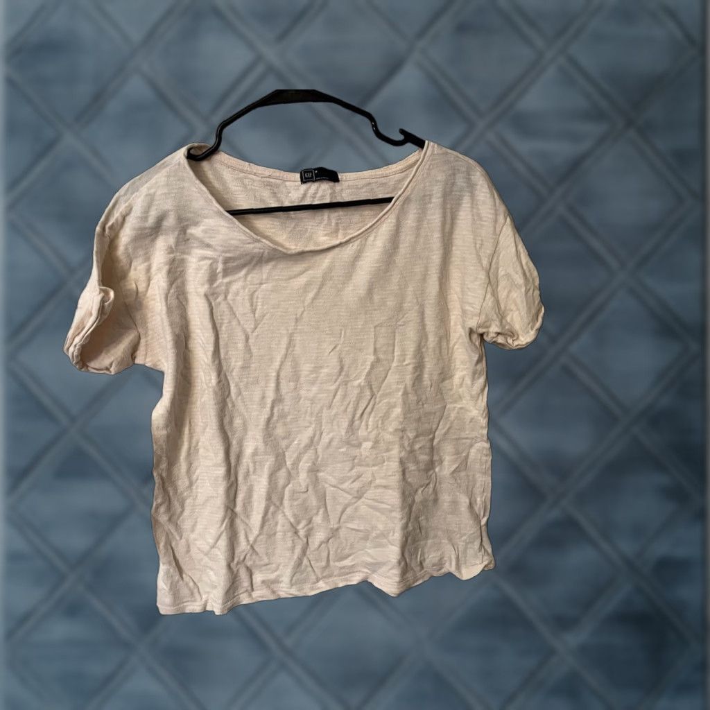 Gap VINTAGE Gap Tee Women T-Shirt Short Sleeve Round Neck Pink Cotton M Women Size M / US 6-8 / IT 42-44 - 1 Thumbnail