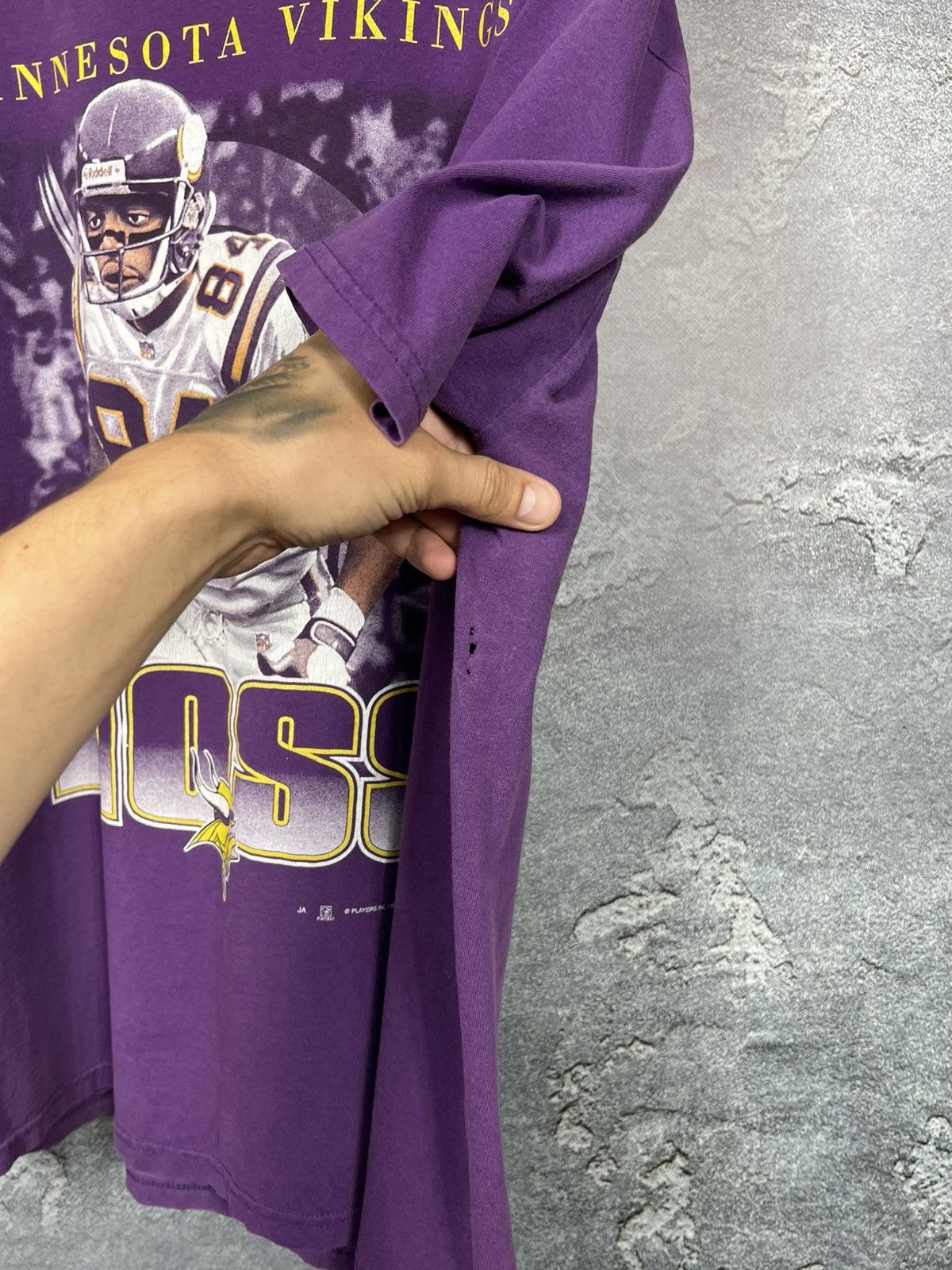 NFL Vintage 1999 Randy Moss Minnesota Vikings T-shirt Tee Size US XL / EU 56 / 4 - 10 Thumbnail